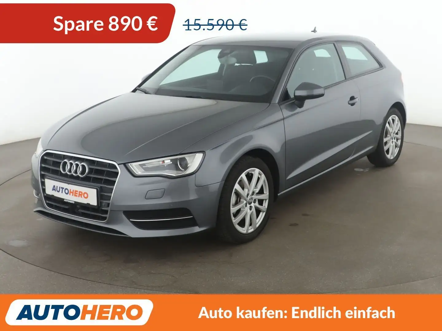 Audi A3 1.6 TDI Attraction Aut.*NAVI*XENON*ACC*PDC*SHZ* Grau - 1