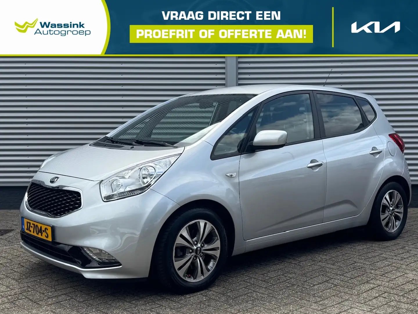 Kia Venga 1.6 CVVT 125pk Aut DynamicPlusLine | Trekhaak | Na Grijs - 1