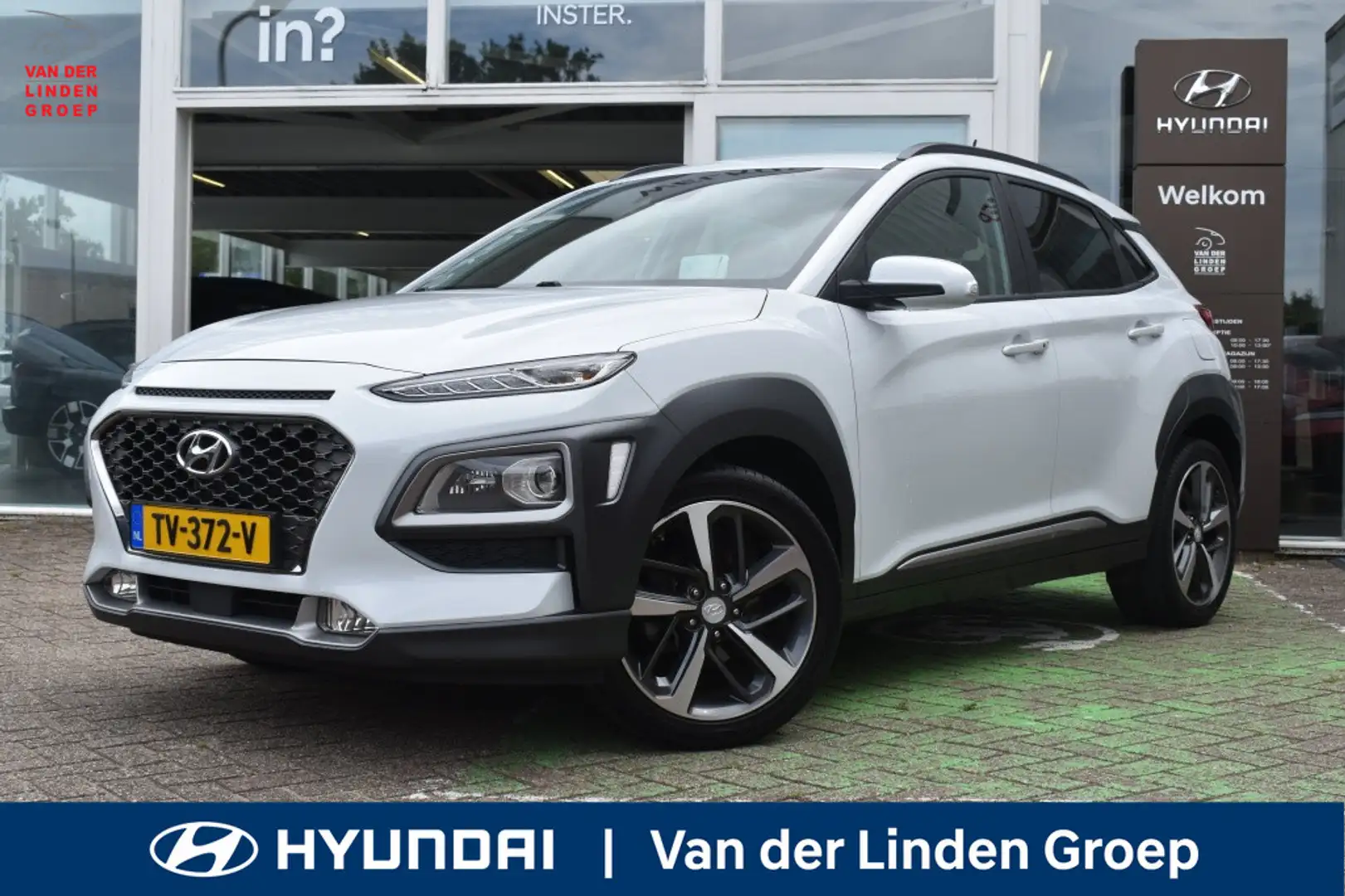 Hyundai KONA 1.0T Premium Navi/Leder/Wint/Cam/Pdc/Cool/18"/Head Blanco - 1