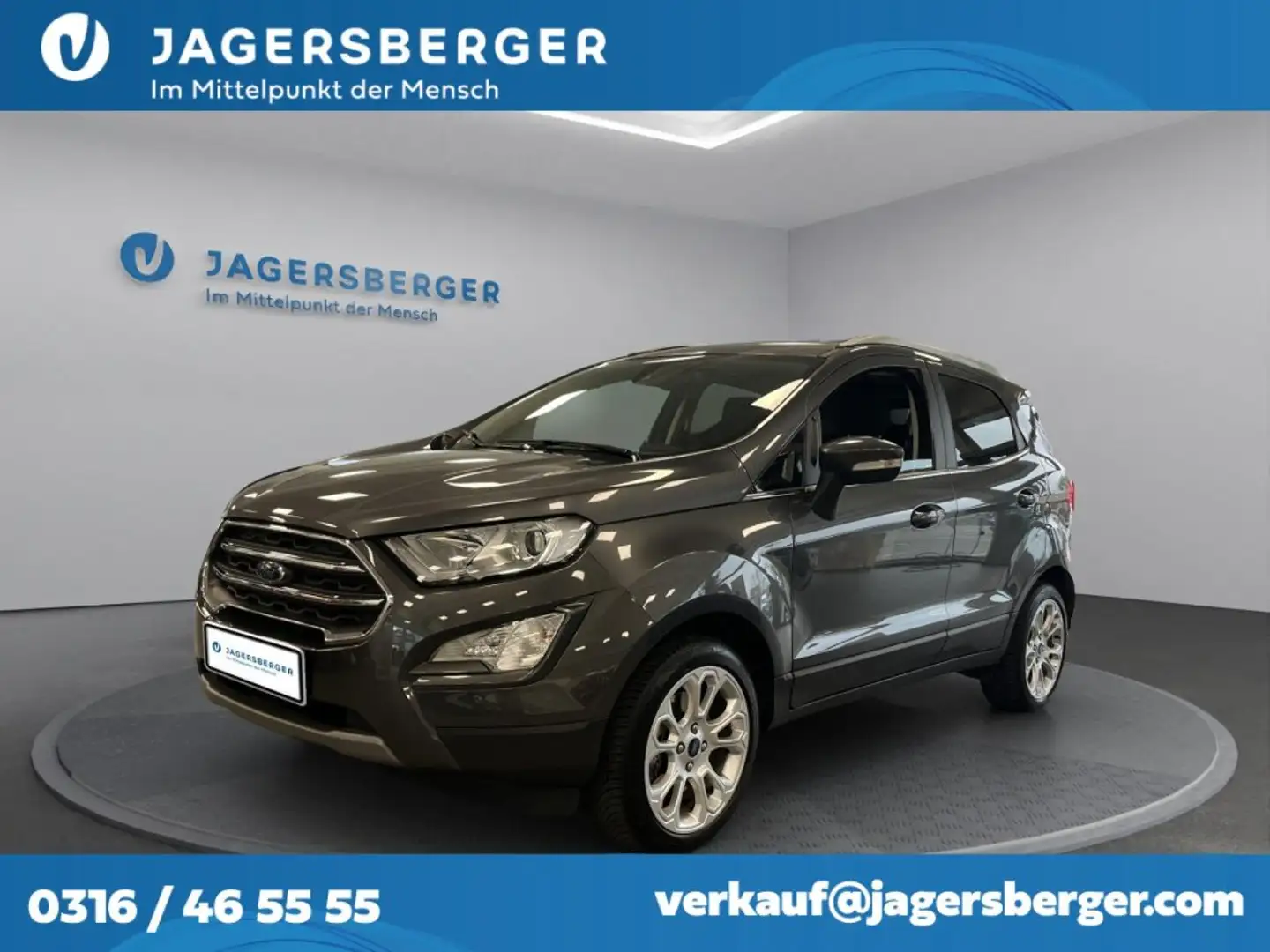 Ford EcoSport 1,0 EcoBoost Titanium Grau - 1