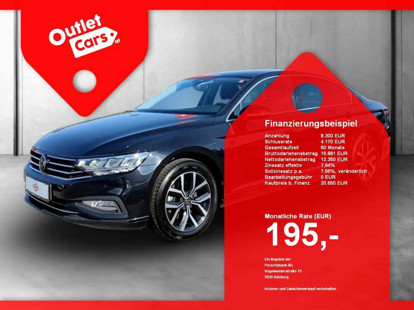 Volkswagen Passat 2.0 TDI BMT Business ASSIST+LED+NAVI+LM Schwarz - 1