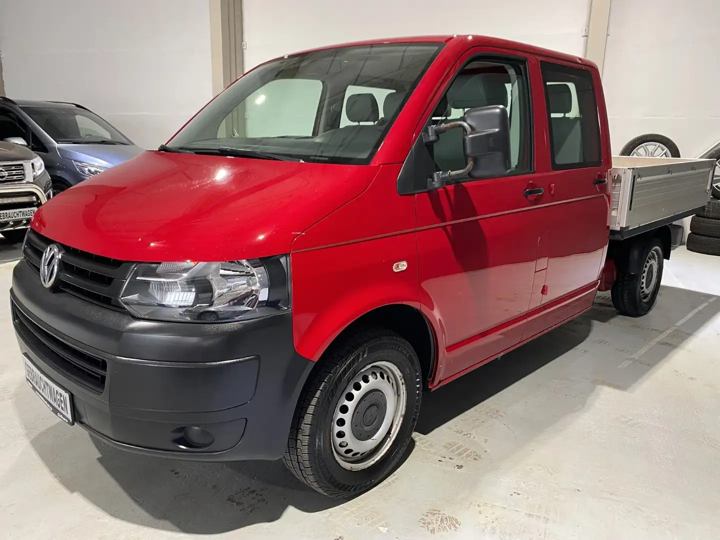 Volkswagen T5 Transporter Pritsche Doppelkabine Rot - 1