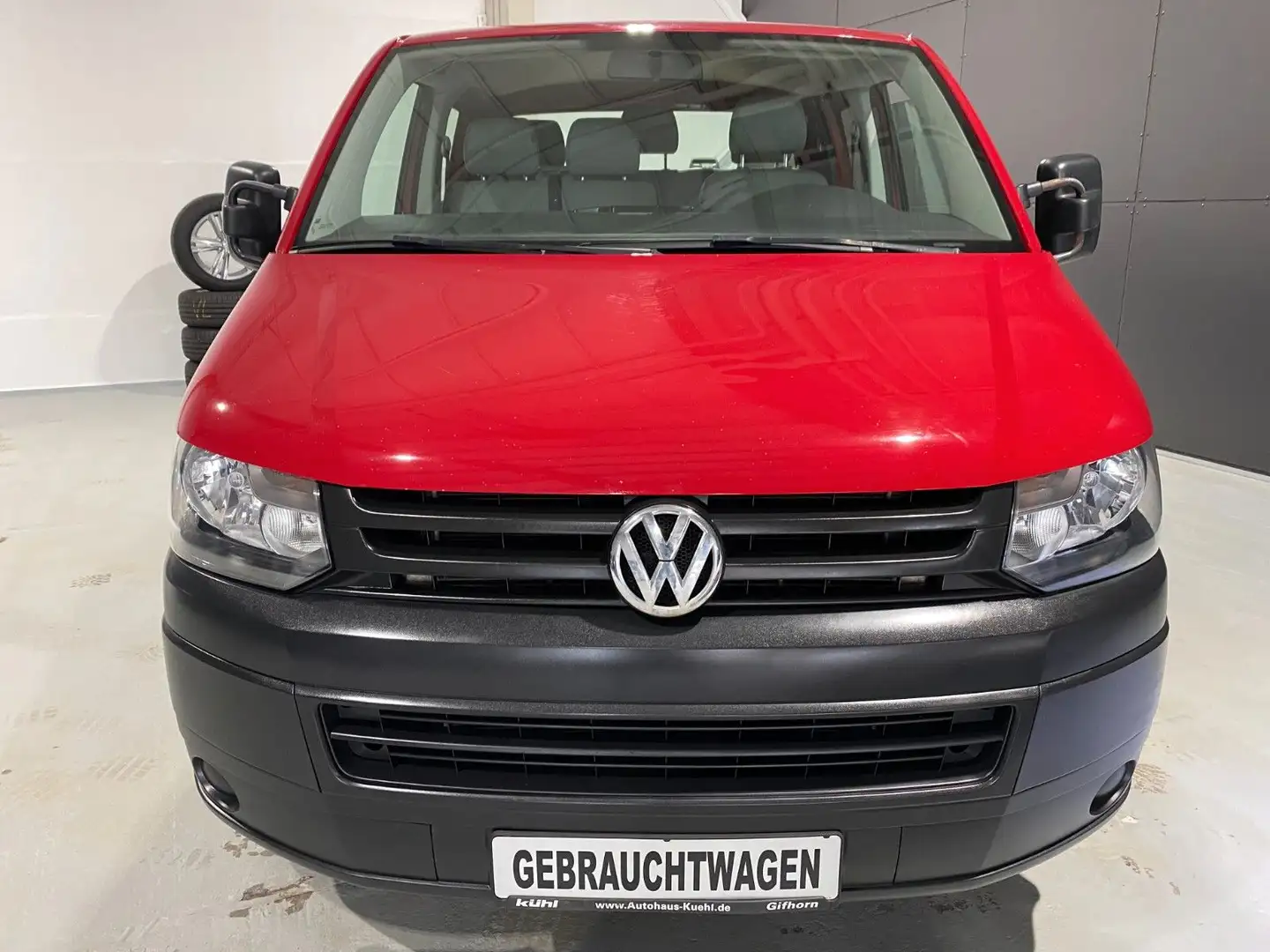 Volkswagen T5 Transporter Pritsche Doppelkabine Rot - 2