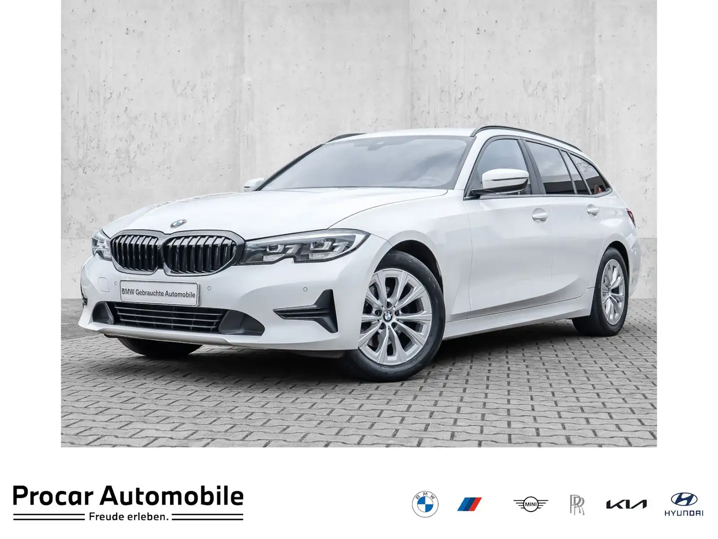 BMW 320 i Autom. Navi PDC Alarmanlage Sitzh. Klima. DAB Weiß - 1