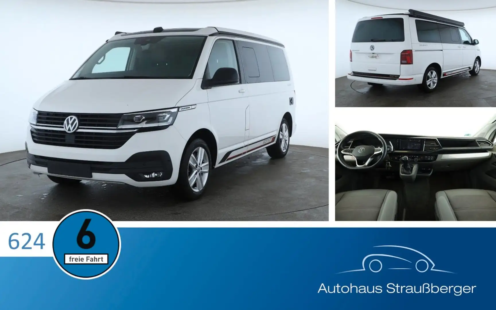 Volkswagen T6 California T6.1 California Ocean Edition ACC DCC STHZ AHK Blanc - 1