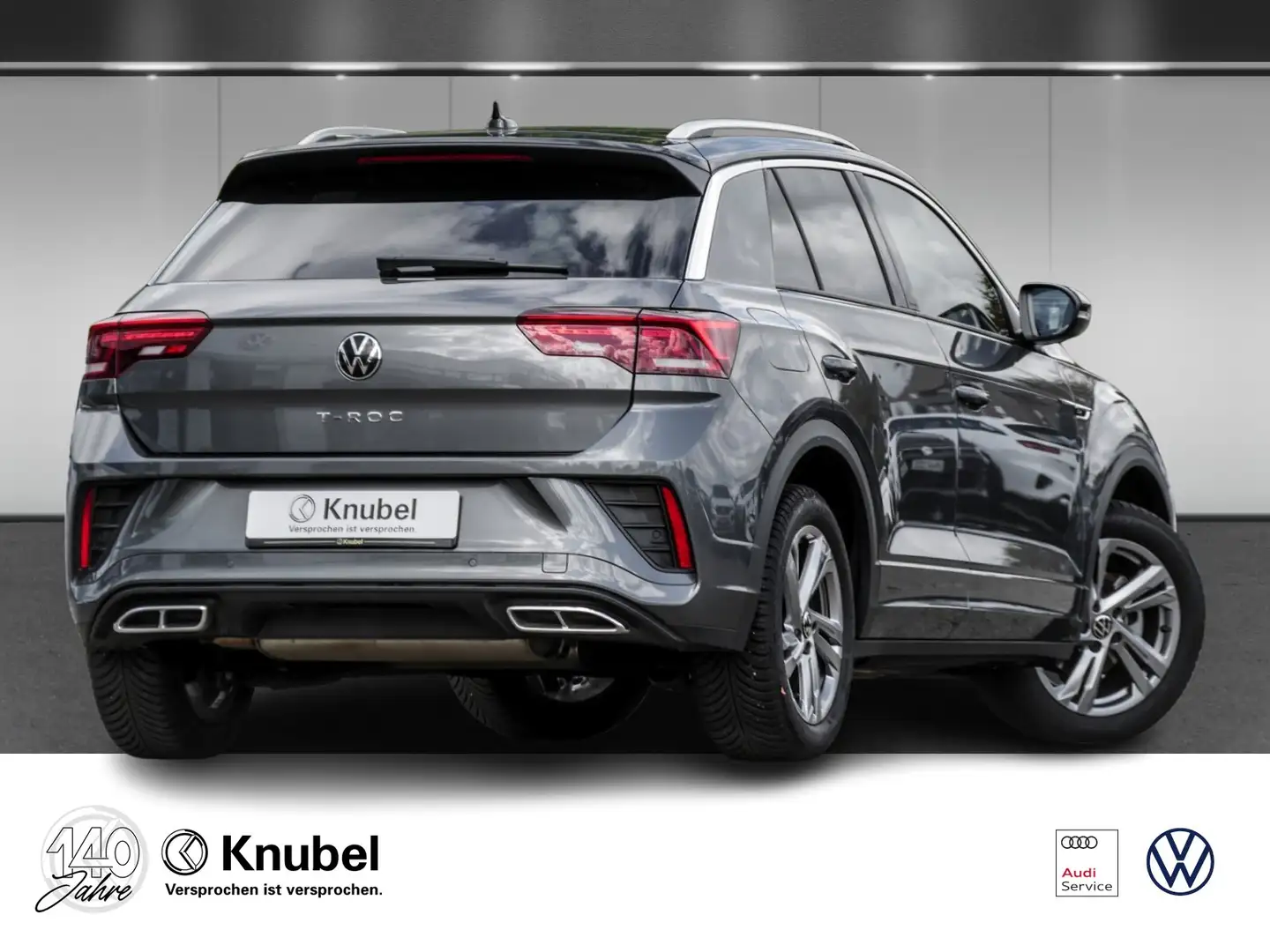 Volkswagen T-Roc R-Line 1.5 TSI DSG LED+ Navi AHK ACC Gris - 2