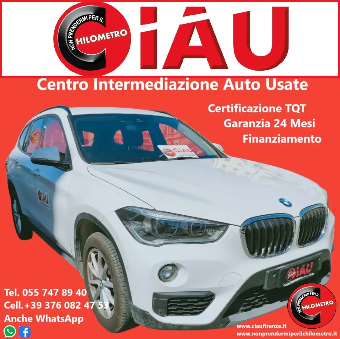 BMW X1 X1 F48 sdrive18d xLine my18 Blanc - 1