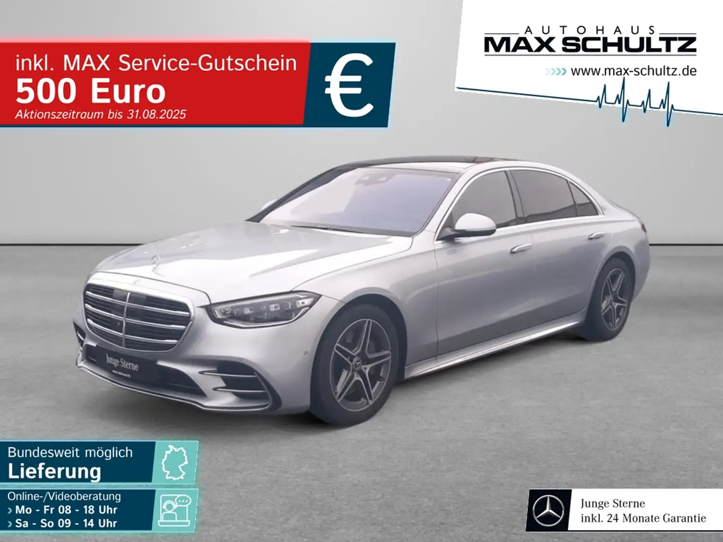 Mercedes-Benz S 580 4MATIC Limousine lang AMG*Standh.*Nav**HUD Argent - 1