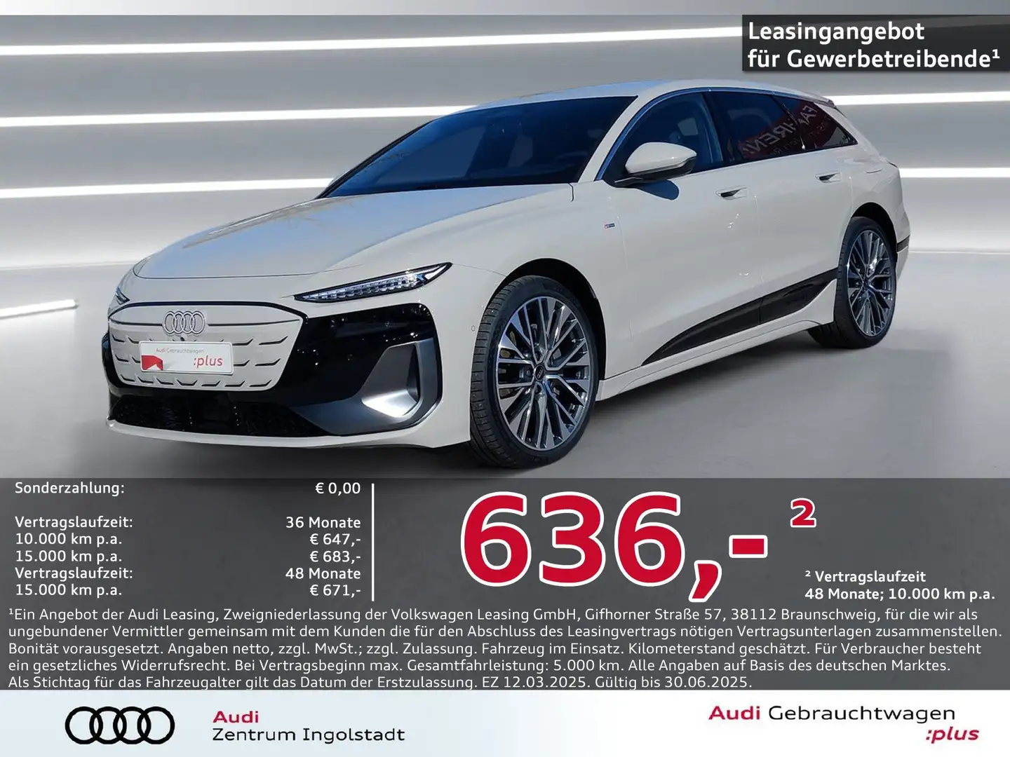 Audi A6 Avant e-tron perform. S line MATRIX Tech-plus Beige - 1