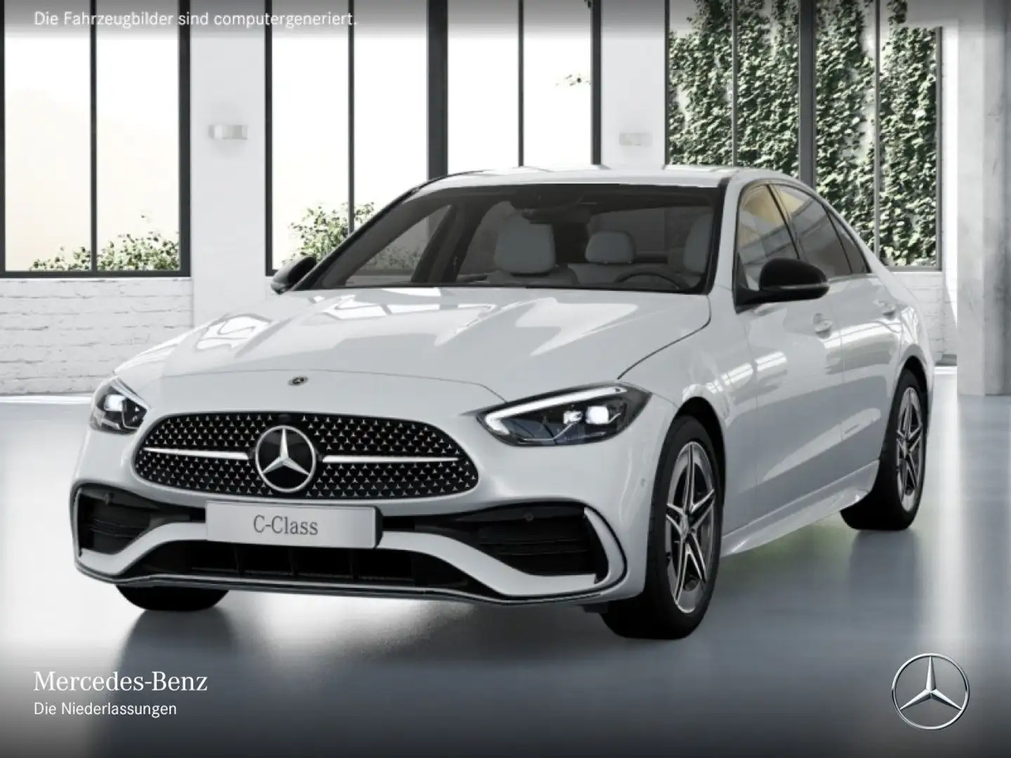 Mercedes-Benz C 200 4M AMG+NIGHT+LED+KAMERA+KEYLESS+9G Weiß - 2