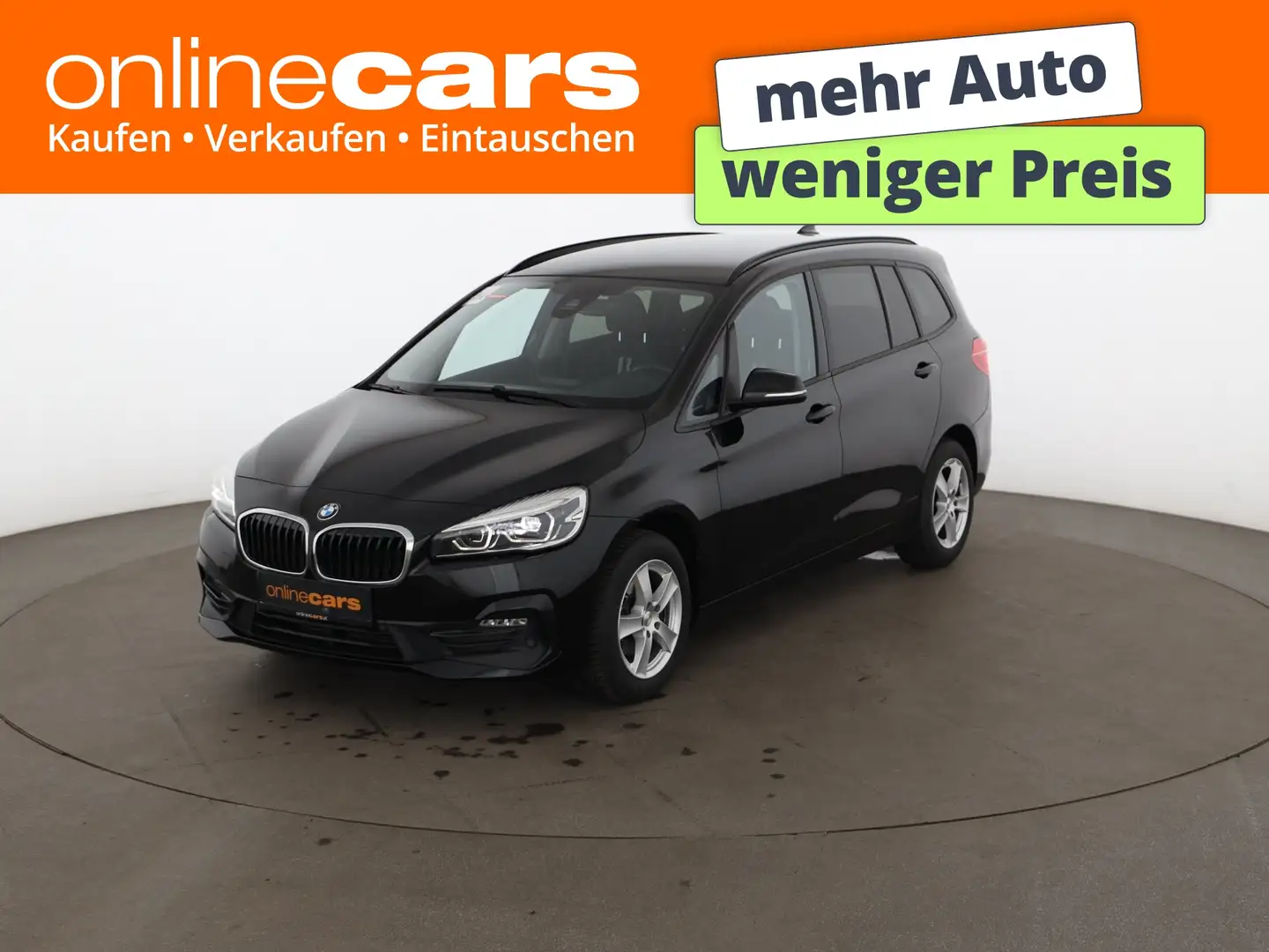 BMW 216 d Gran Tourer Sport Line Aut LED RADAR LEDER Schwarz - 1
