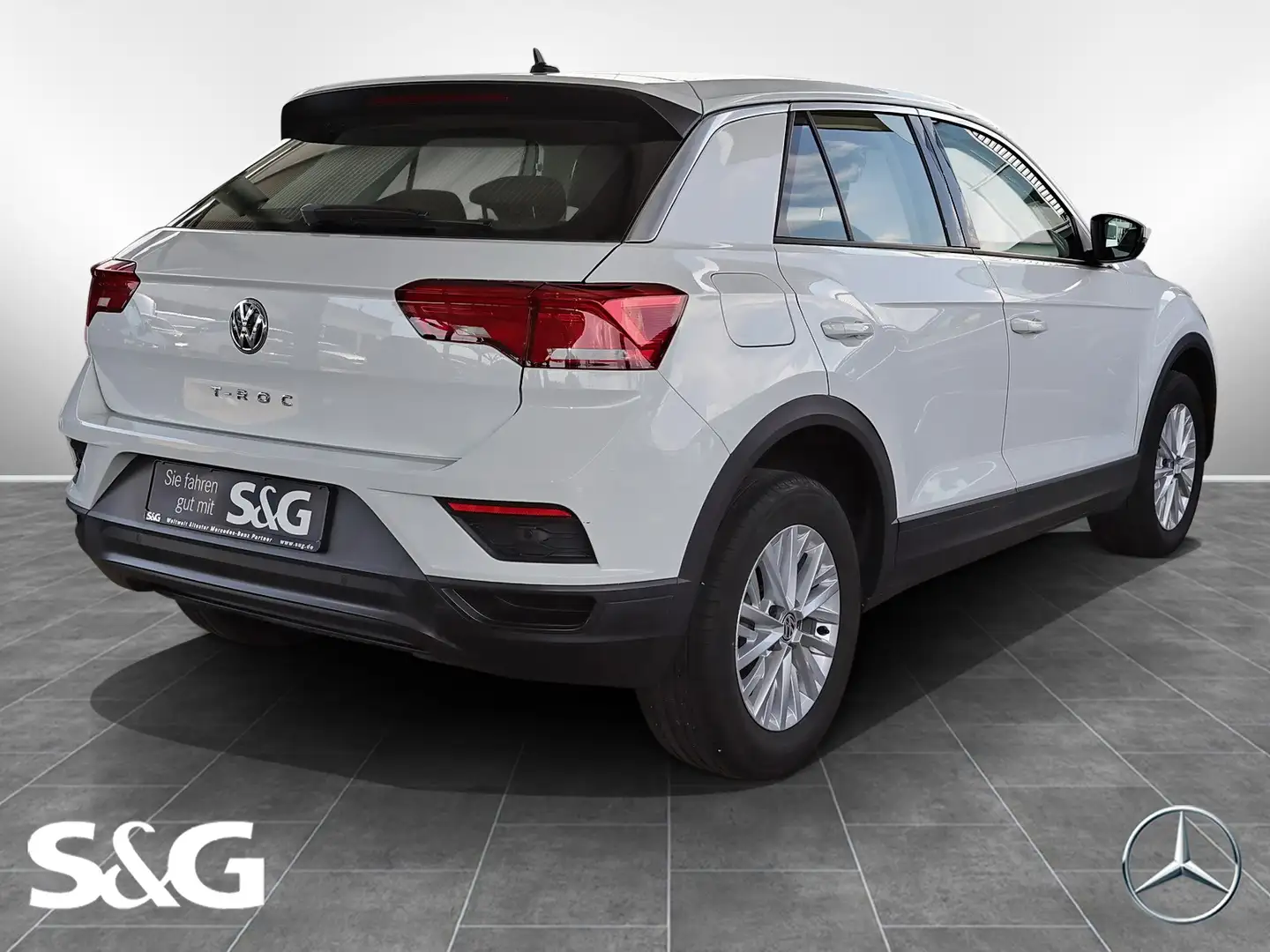 Volkswagen T-Roc Basis 1.0 TSI16 SPURHALTE+PDC+APP CONNECT Blanc - 2