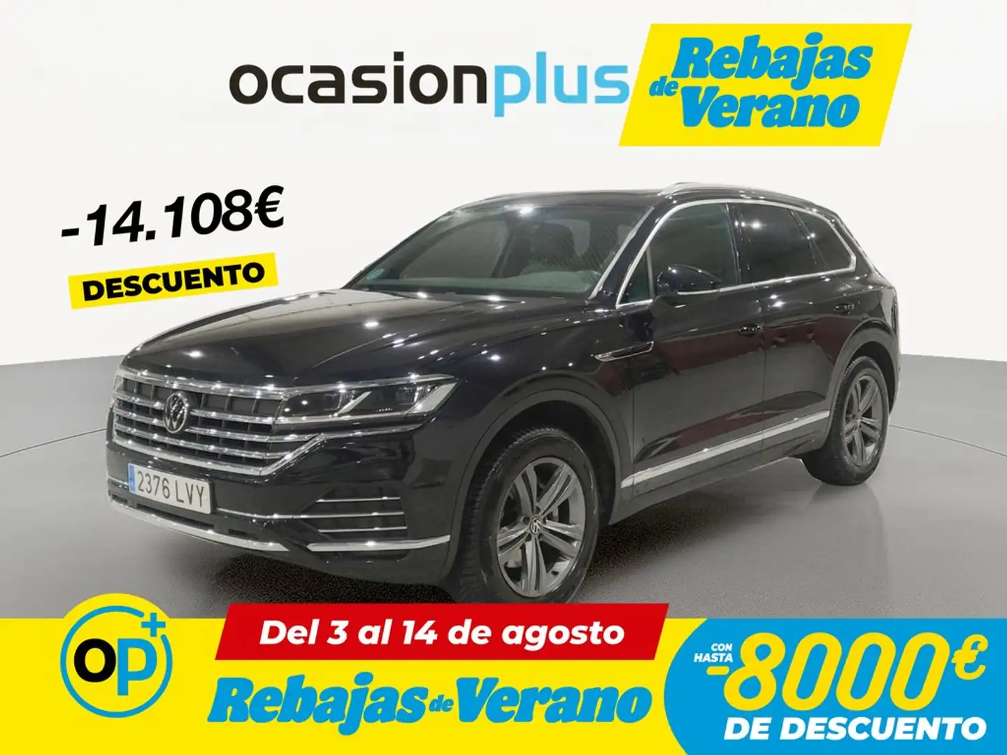 Volkswagen Touareg 3.0TDI V6 Premium Tiptronic Atmosphere 4M 170kW Negro - 1