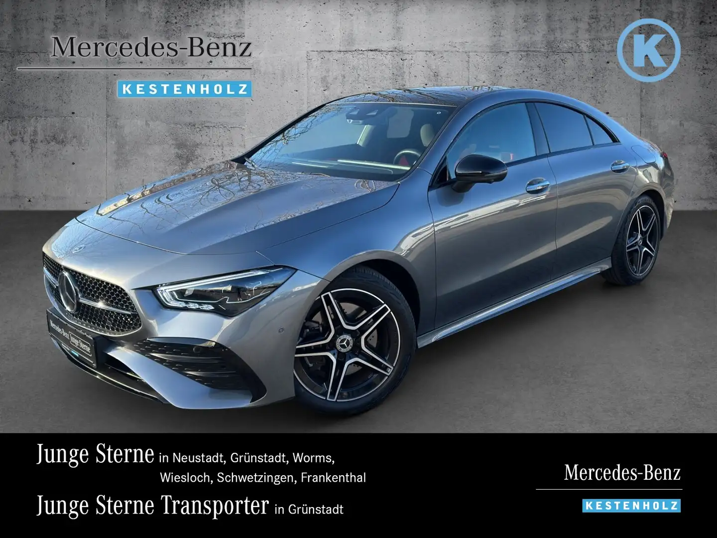 Mercedes-Benz CLA 220 CLA 220 d AMG+NIGHT+STHZ+DISTR+PANO+MLED+360+KEY Grijs - 1