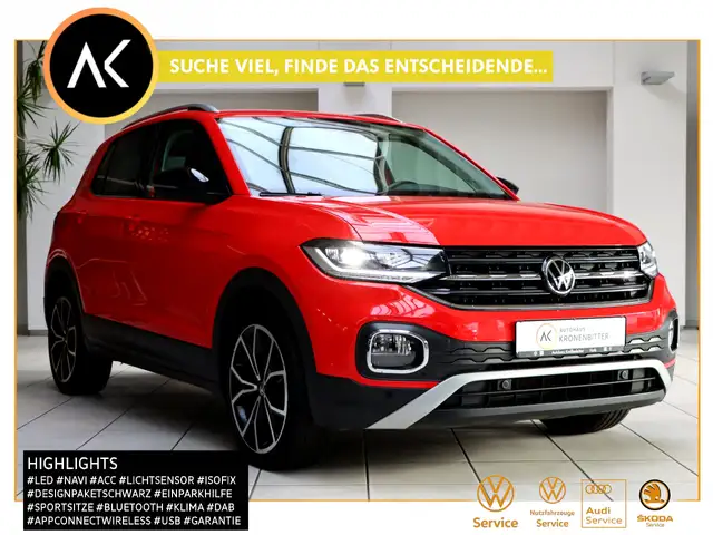 Volkswagen T-Cross 1.0 TSI Style DSG 110PS-LED Navi ACC LM18 AppConne