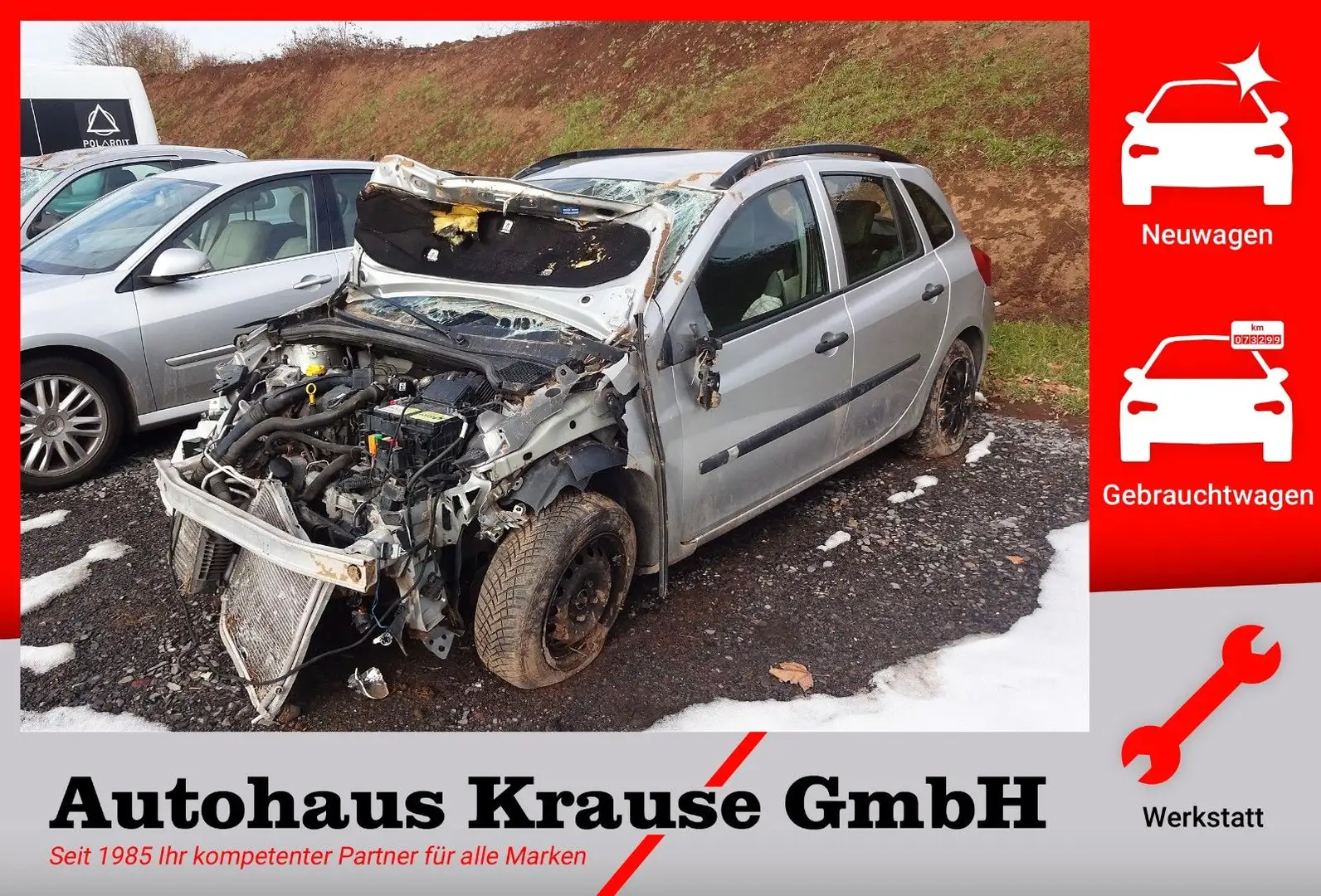 Renault Clio III Grandtour 1.5dCi-UNFALL/LKW ZULASSUNG Grau - 1