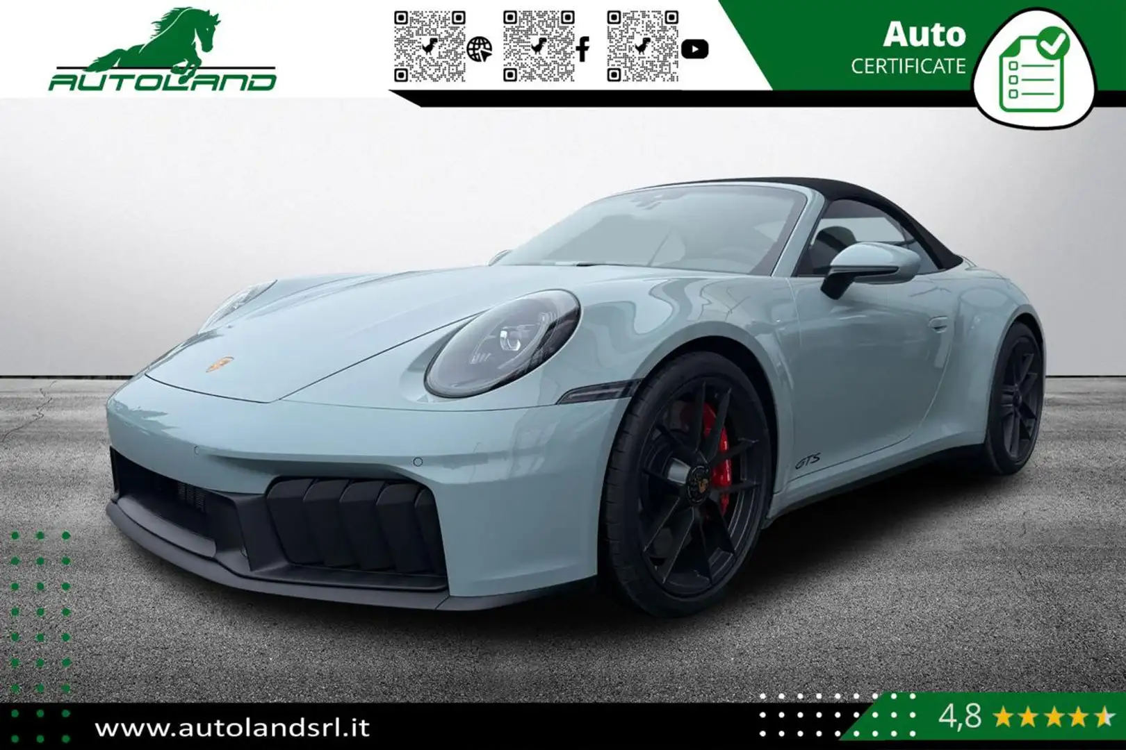 Porsche 911 Carrera 4 GTS Cabriolet 2.0*Bose-Matrix-Alcantara* Verde - 1