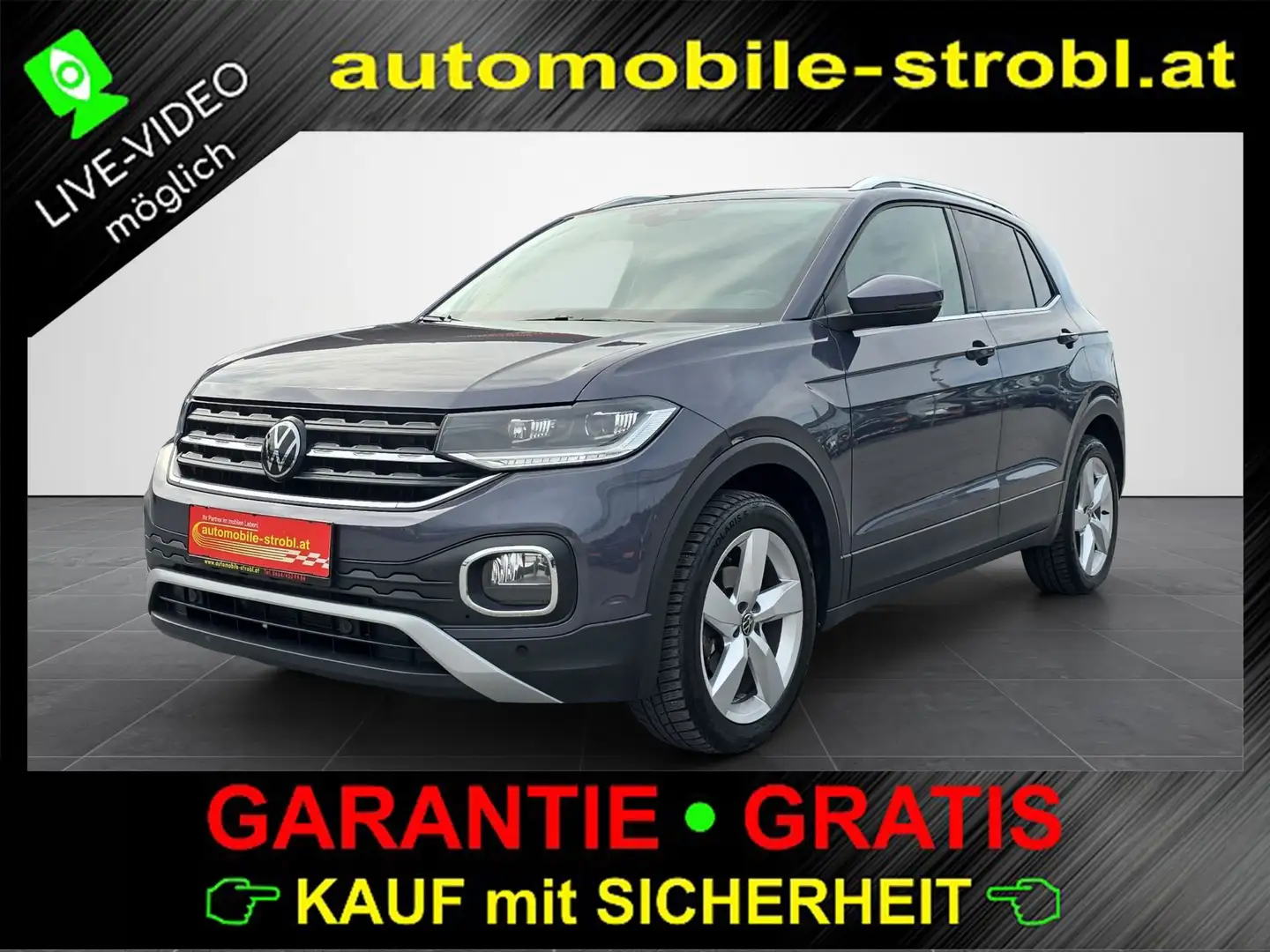 Volkswagen T-Cross TSI Style DSG ACC Virt.C LED GARANTIE Grau - 1