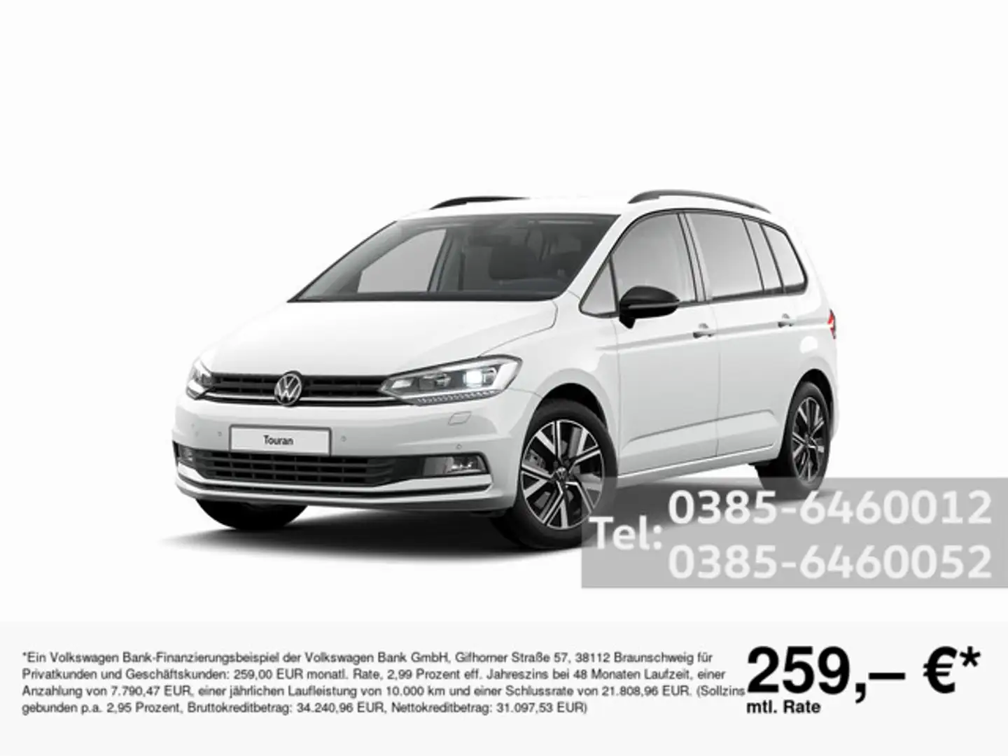 Volkswagen Touran 2.0 TDI Highline DSG Blanc - 1