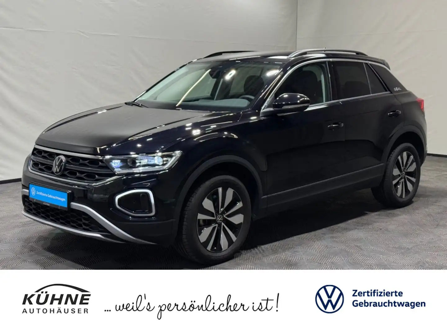 Volkswagen T-Roc T-ROC GOAL 1.0 TSI | NAVI LED+ ACC DAB SITZHEIZ Schwarz - 1