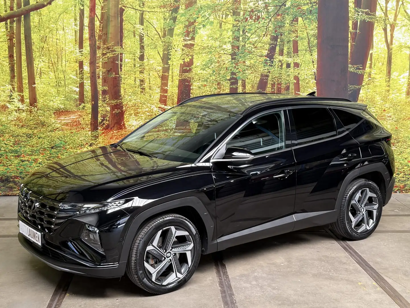 Hyundai TUCSON 1.6 T-GDI HEV Premium Hybrid Automaat 230 PK Leder Noir - 1