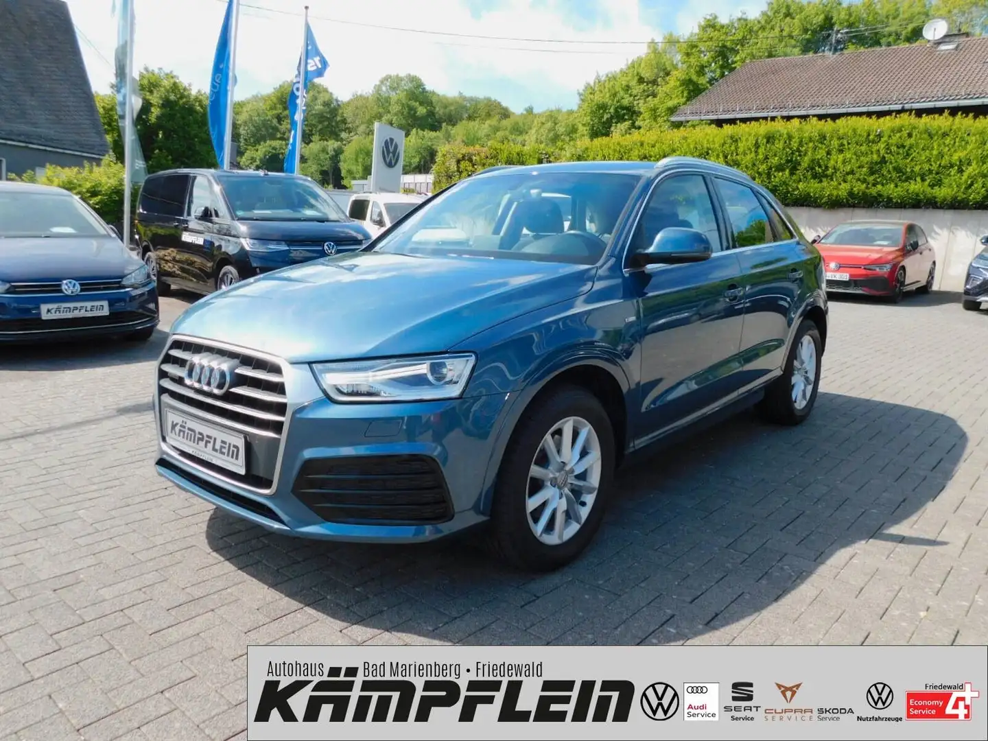 Audi Q3 design quattro S-tronic 2.0 TFSI PDC SHZ MFL Bleu - 1