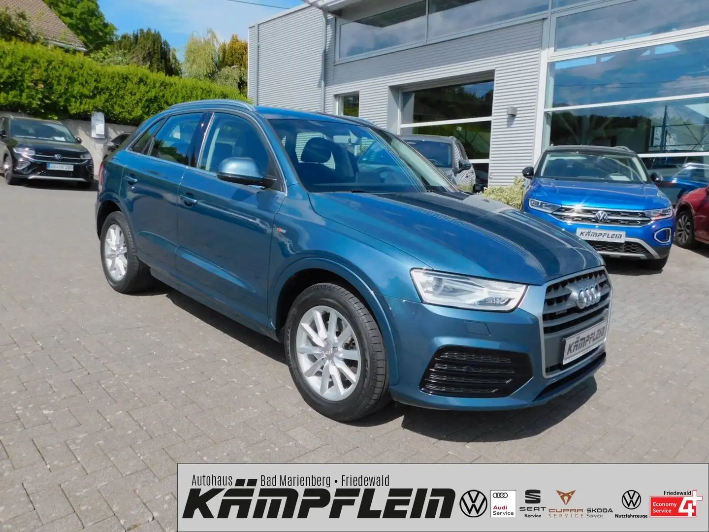 Audi Q3 design quattro S-tronic 2.0 TFSI PDC SHZ MFL Bleu - 2