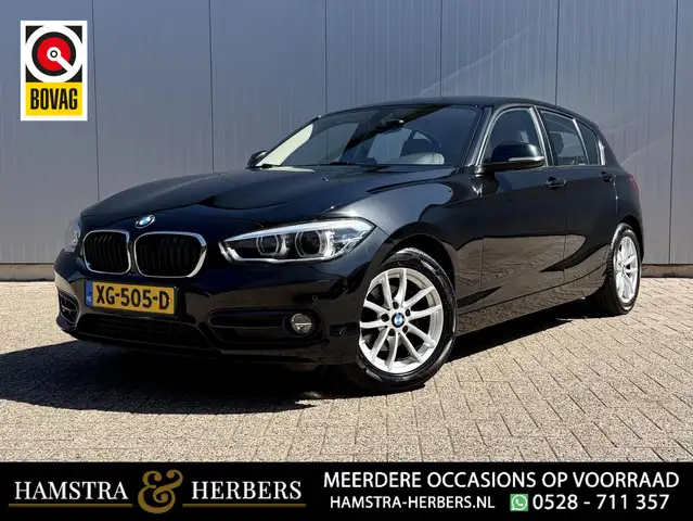 BMW 118 1-serie 118i High Executive Sport line zwart autom