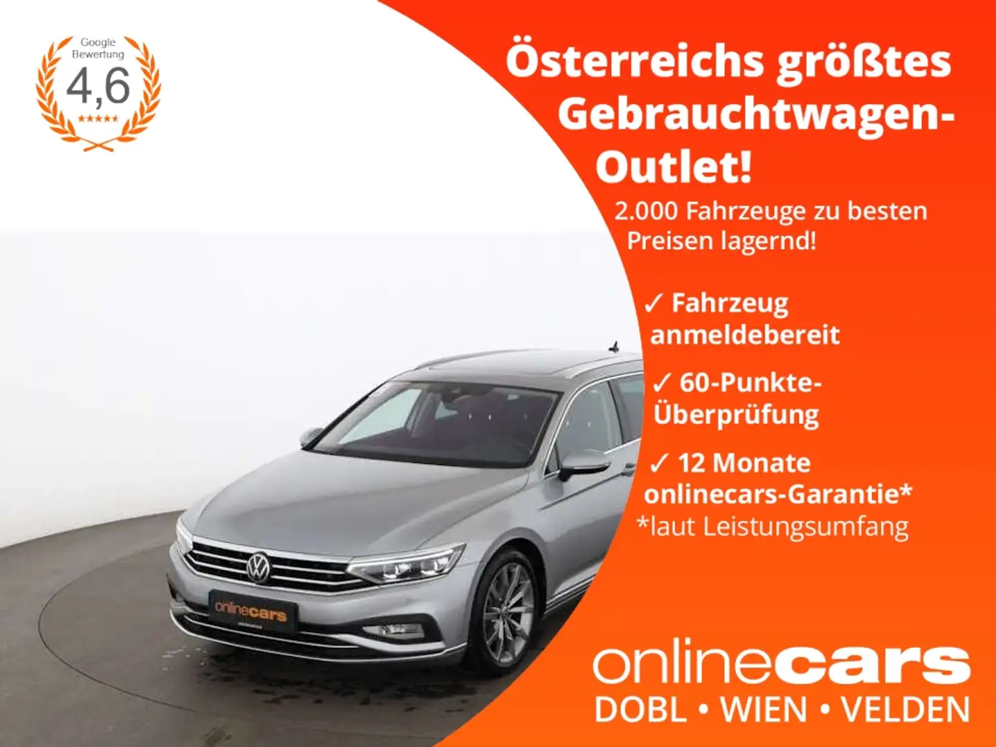 Volkswagen Passat Variant 2.0 TDI Elegance Aut MATRIX SKY Plateado - 1