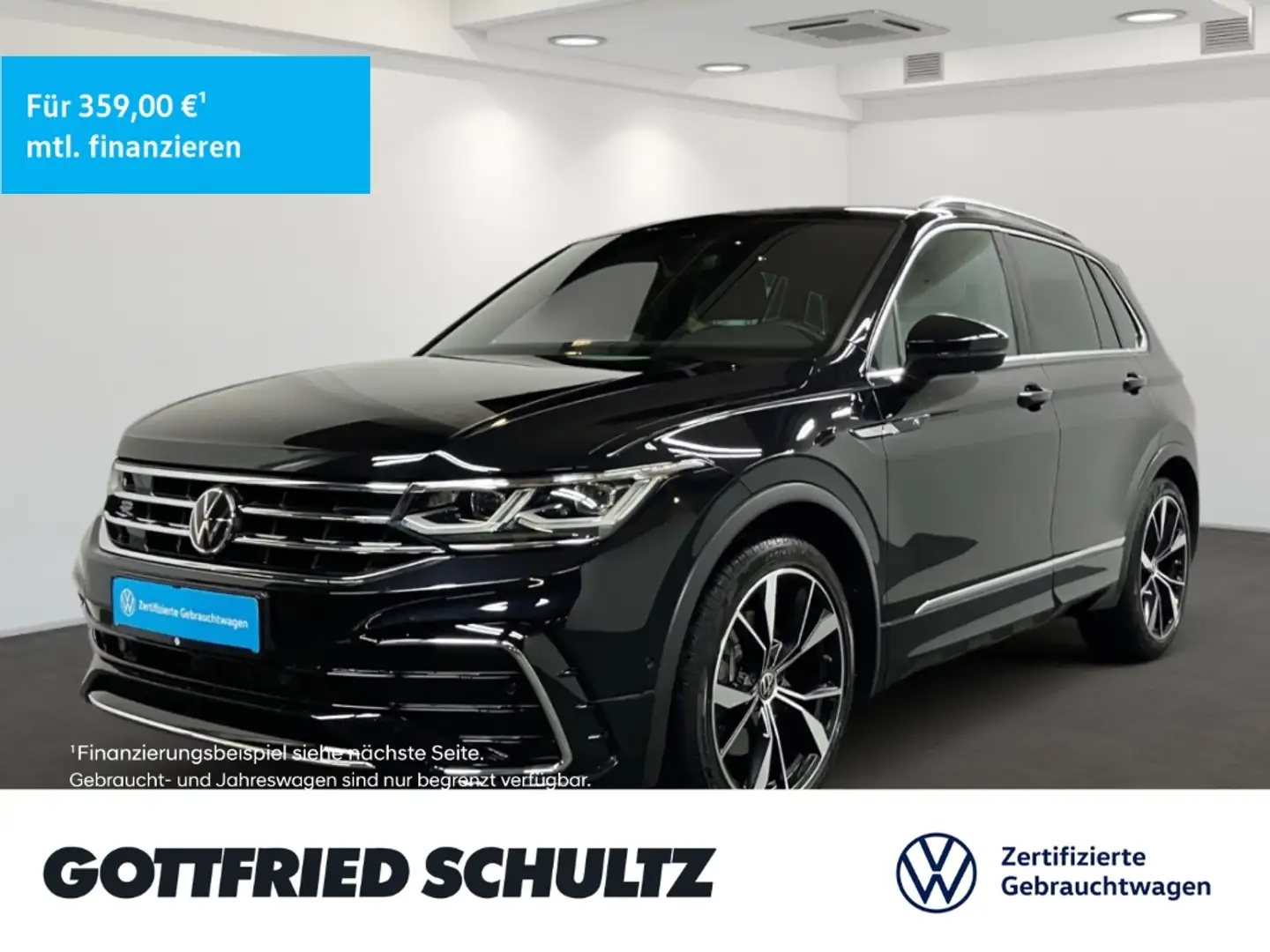 Volkswagen Tiguan 2.0 TSI DSG 4M IQ.Light NAV AHK PAN ACC R-Line Noir - 1