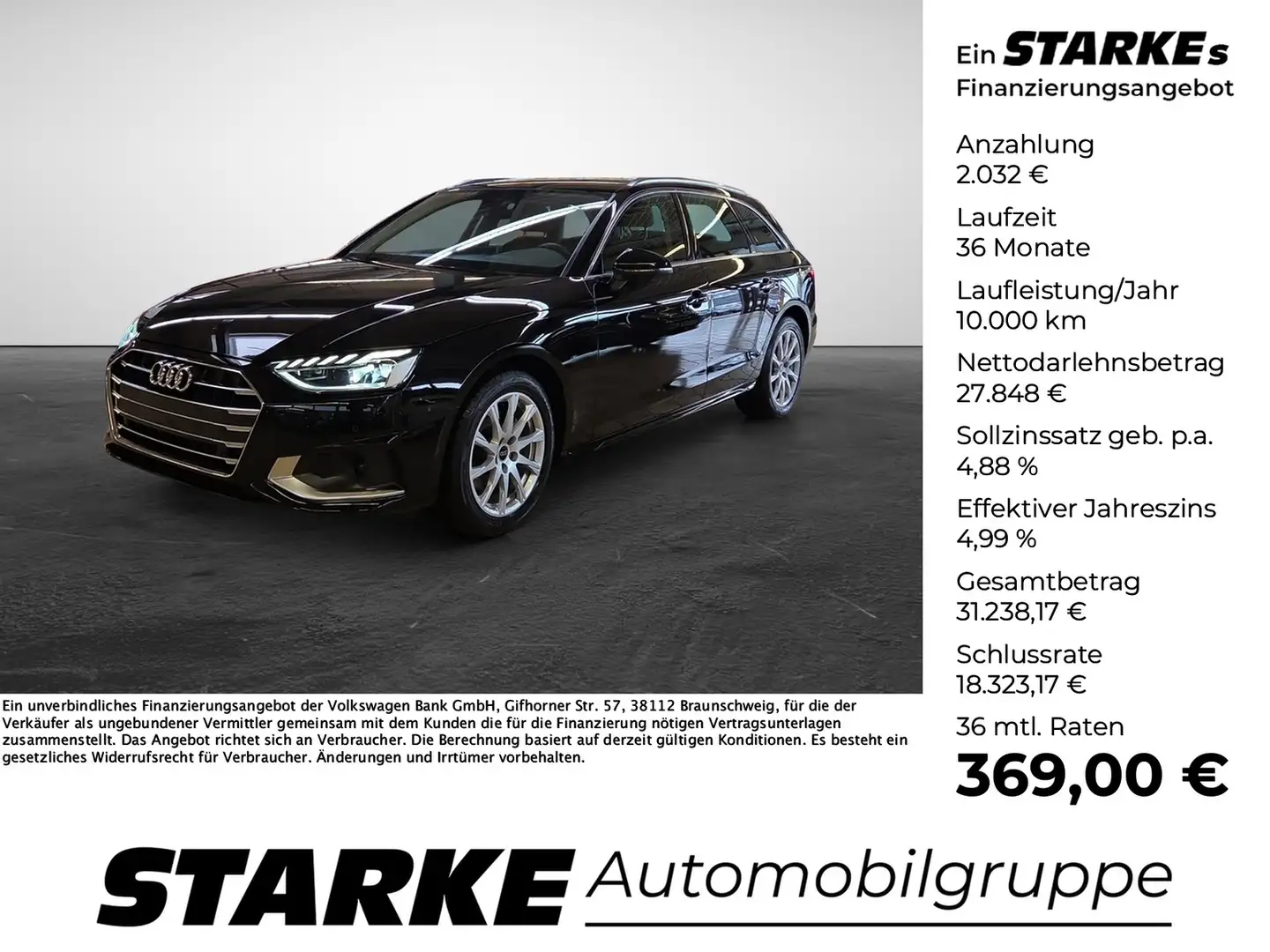 Audi A4 Avant 35 TDI S tronic advanced LED Navi AHK Sit... Schwarz - 1