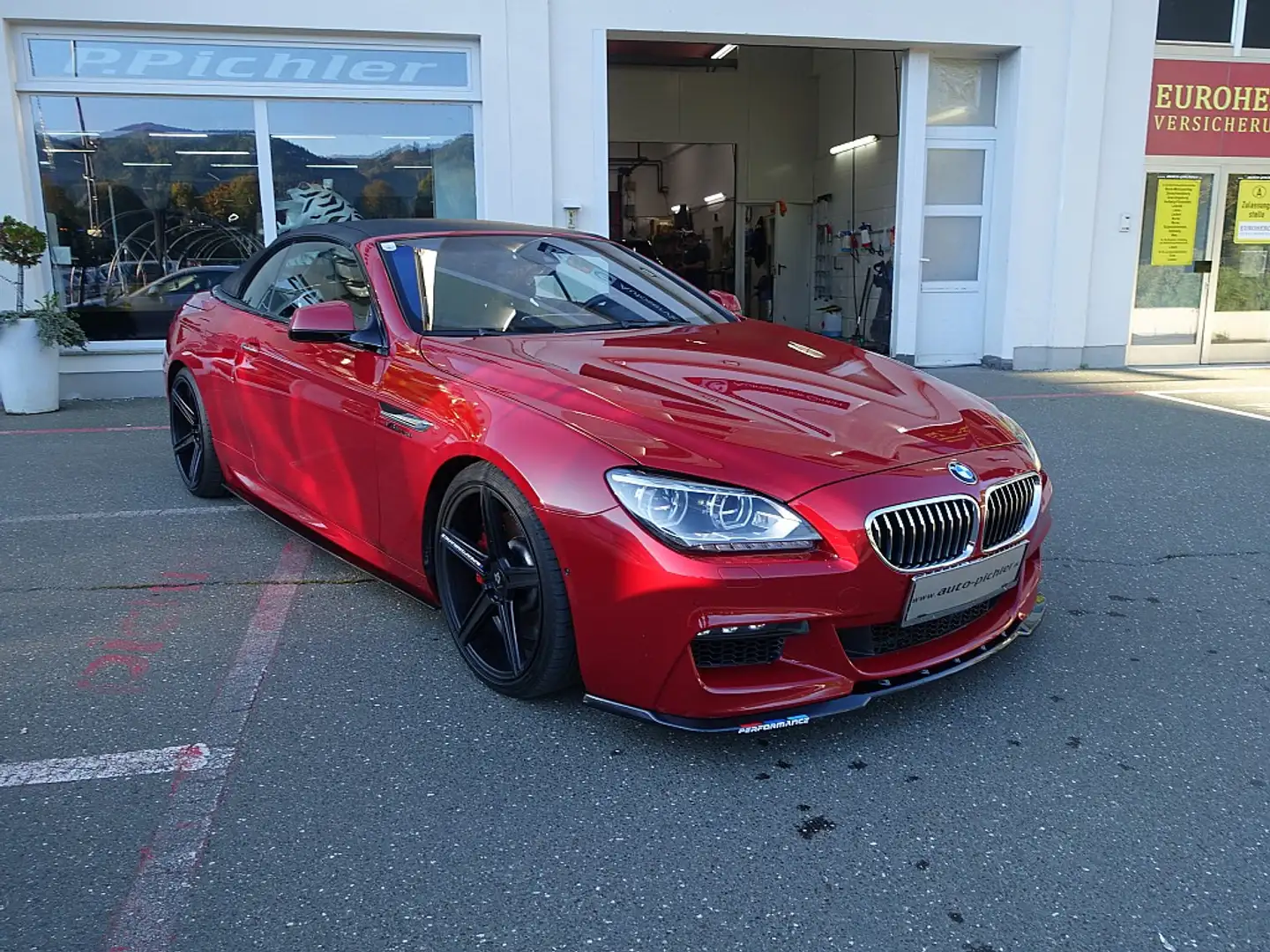 BMW 650 650i xDrive Cabrio Österreich-Paket Aut. Kırmızı - 2