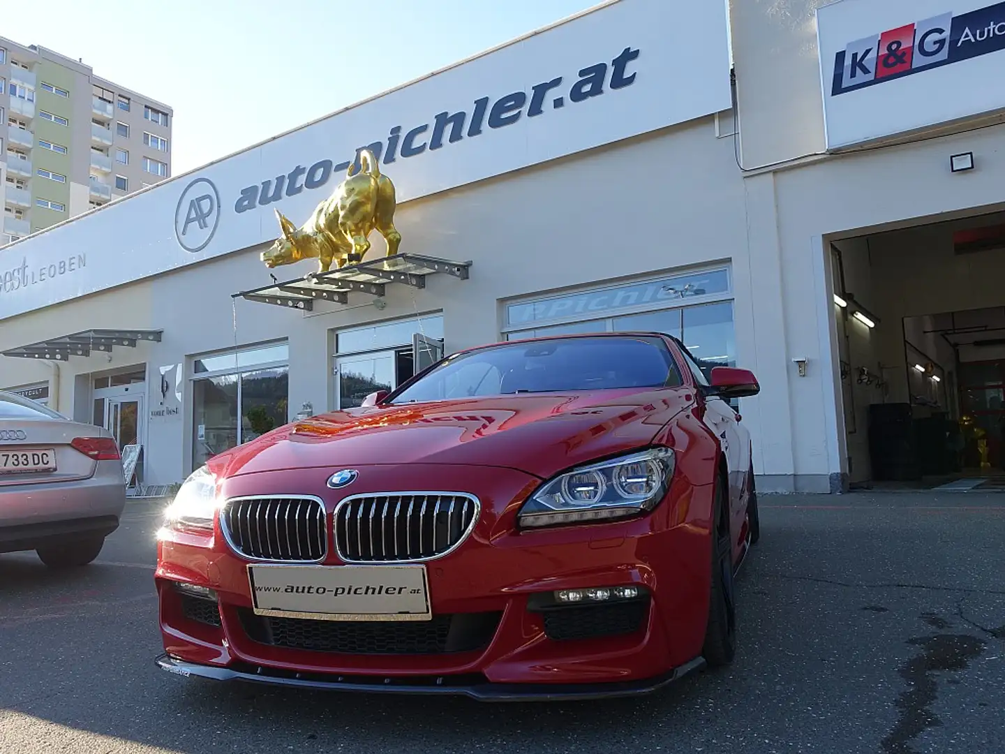 BMW 650 650i xDrive Cabrio Österreich-Paket Aut. Kırmızı - 1
