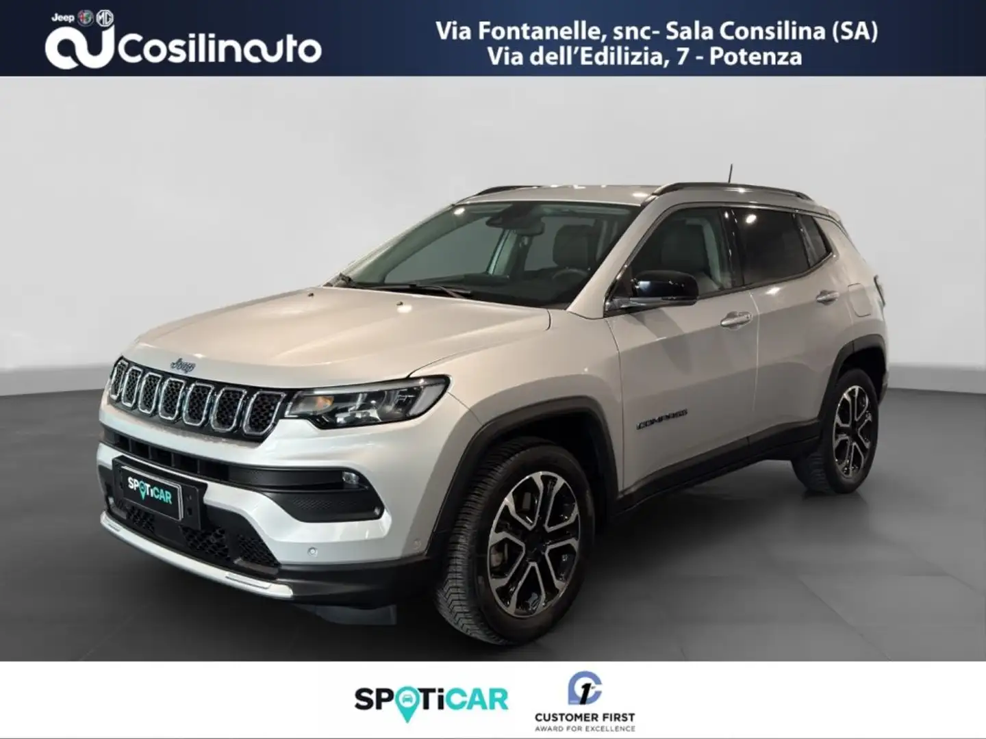 Jeep Compass 1.3 T4 190CV PHEV AT6 4xe Limited Argento - 1