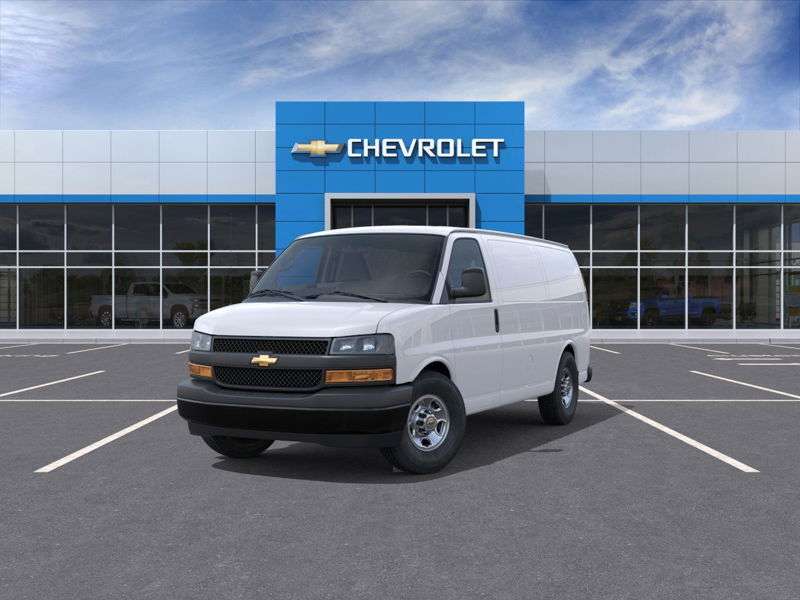 White 2026 Chevrolet Express Cargo Van Rear-Wheel Drive Automatic