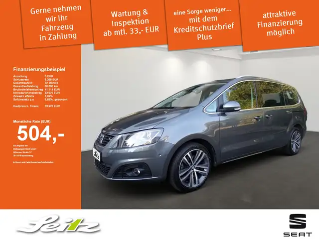 SEAT Alhambra 1.4 TSI FR AHK. Xenon-Scheinwerfer. Schiebedach. R