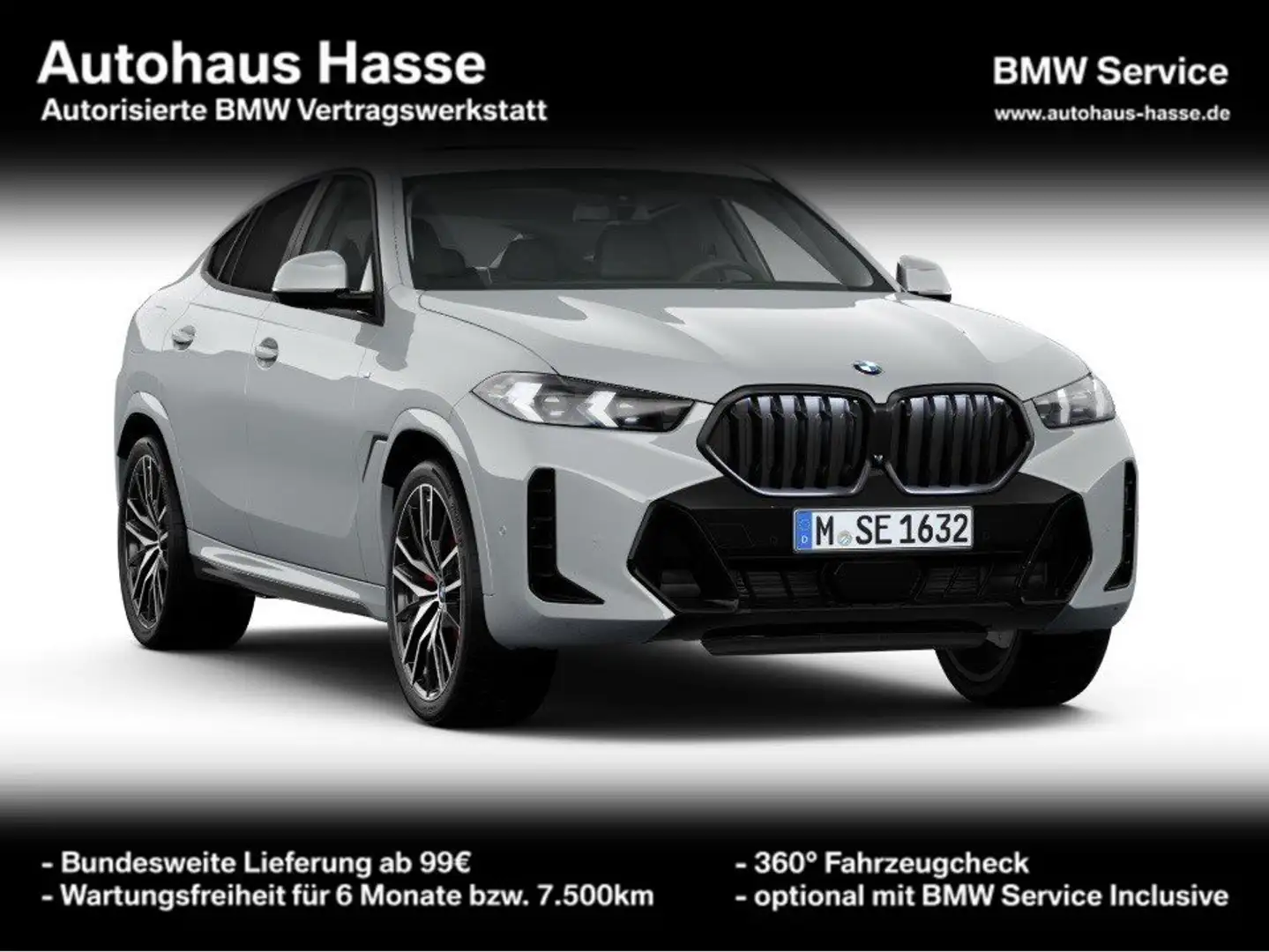 BMW X6 xDrive40i  M-Sport Pro 22Z 360° AktLENK LUFTFED Grau - 1
