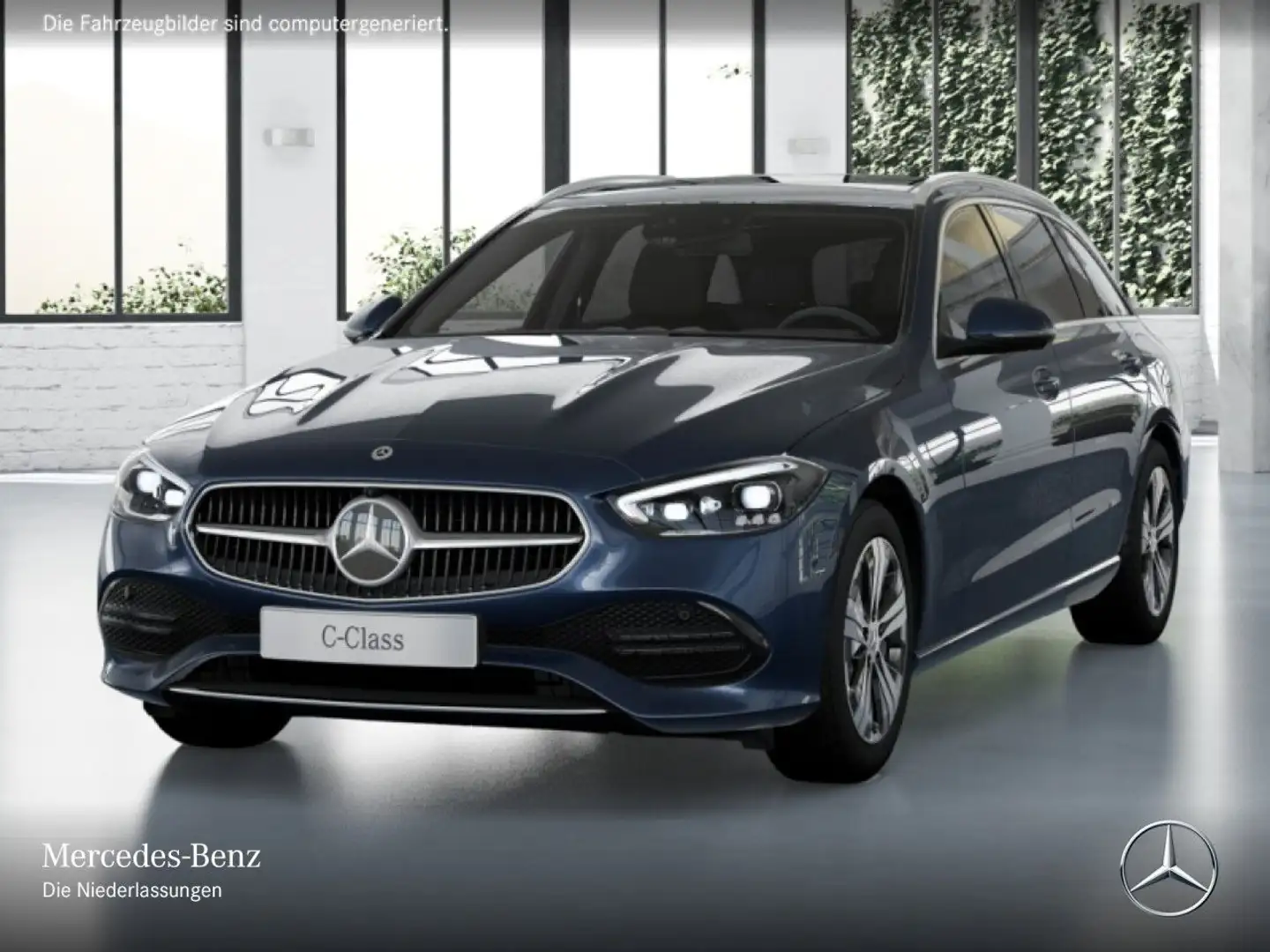 Mercedes-Benz C 300 de T AVANTG+PANO+360+AHK+BURMESTER+SITZKLIMA Blau - 2