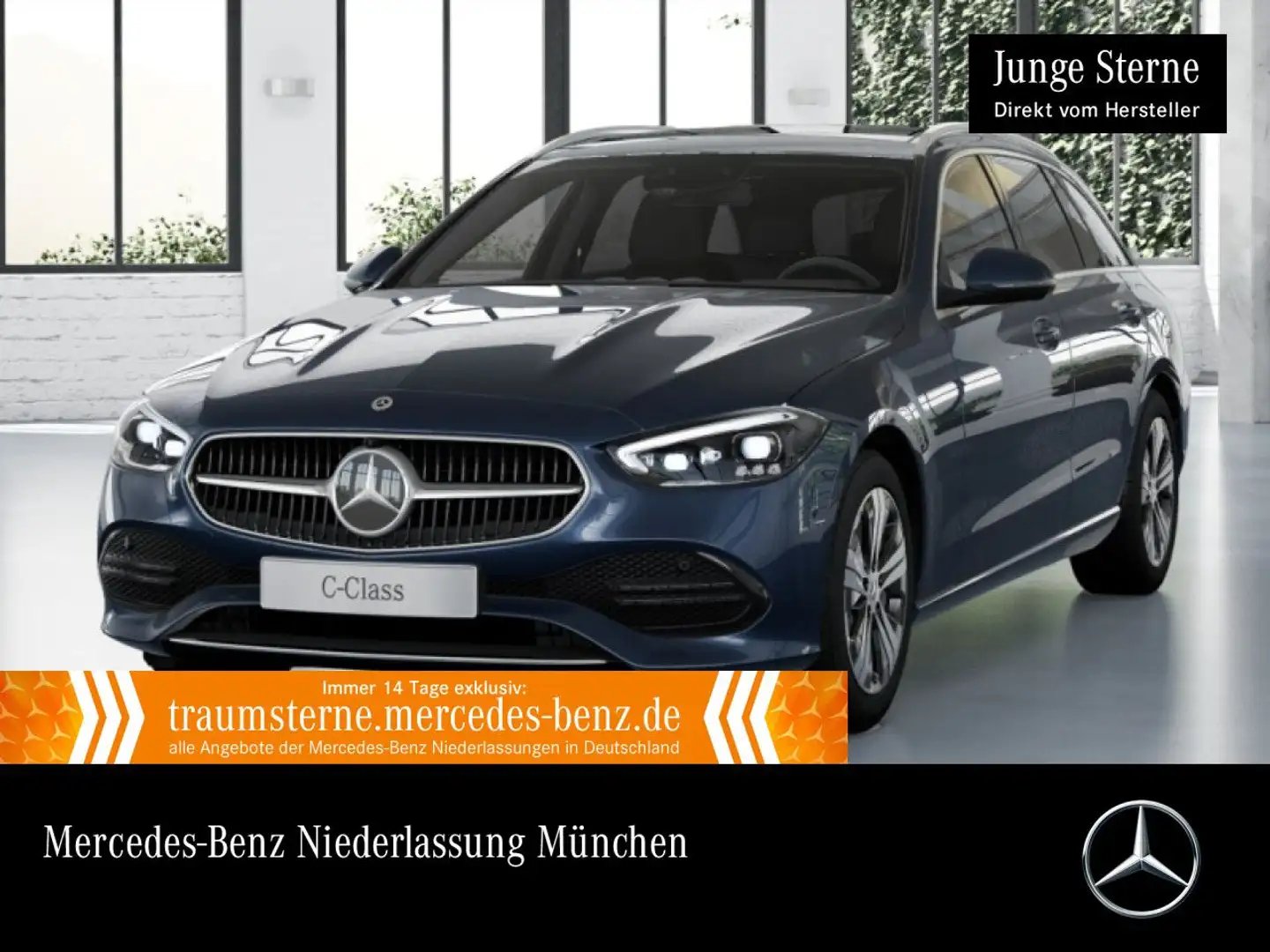 Mercedes-Benz C 300 de T AVANTG+PANO+360+AHK+BURMESTER+SITZKLIMA Blau - 1