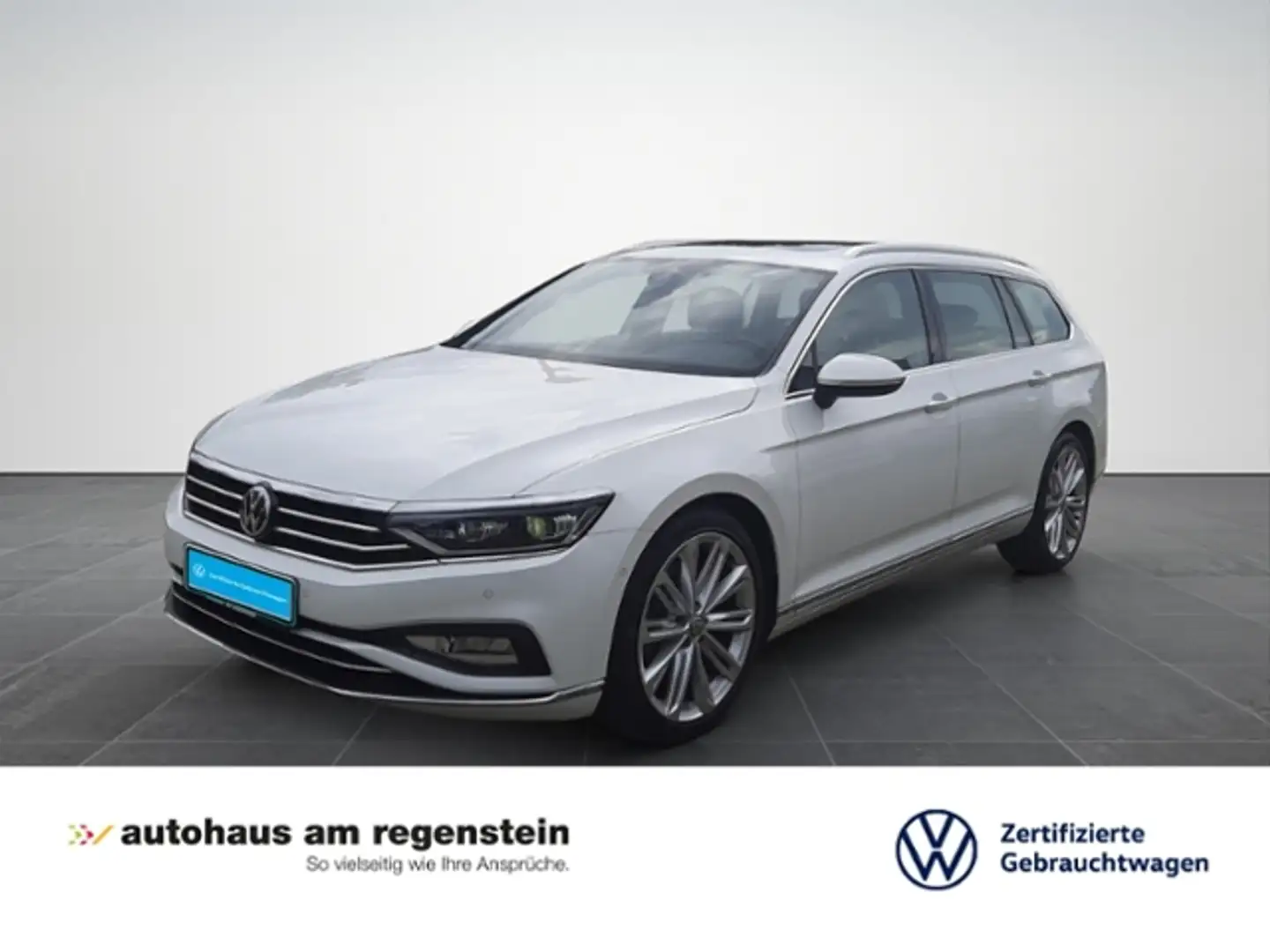 Volkswagen Passat Variant 2.0TSI El. 4M Matrix/AHK/Pano/Sthz/360° Blanc - 1