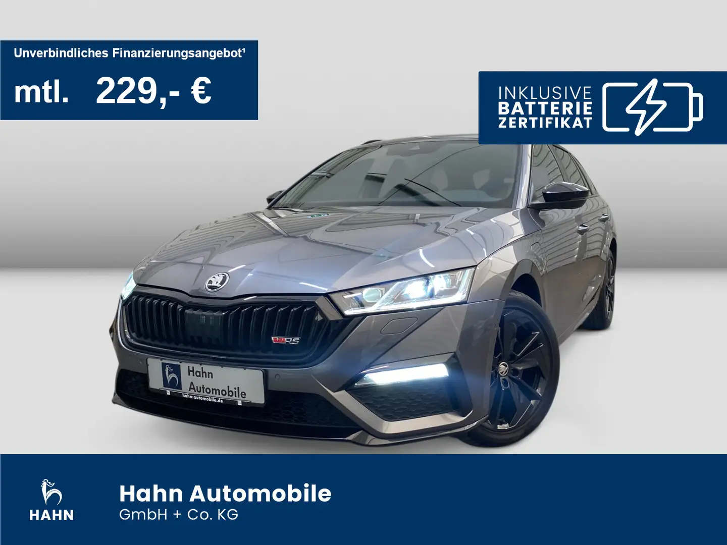 Skoda Octavia Combi 1.4TSI DSG iV RS AHK-Vorb.Cam Pano Grau - 1