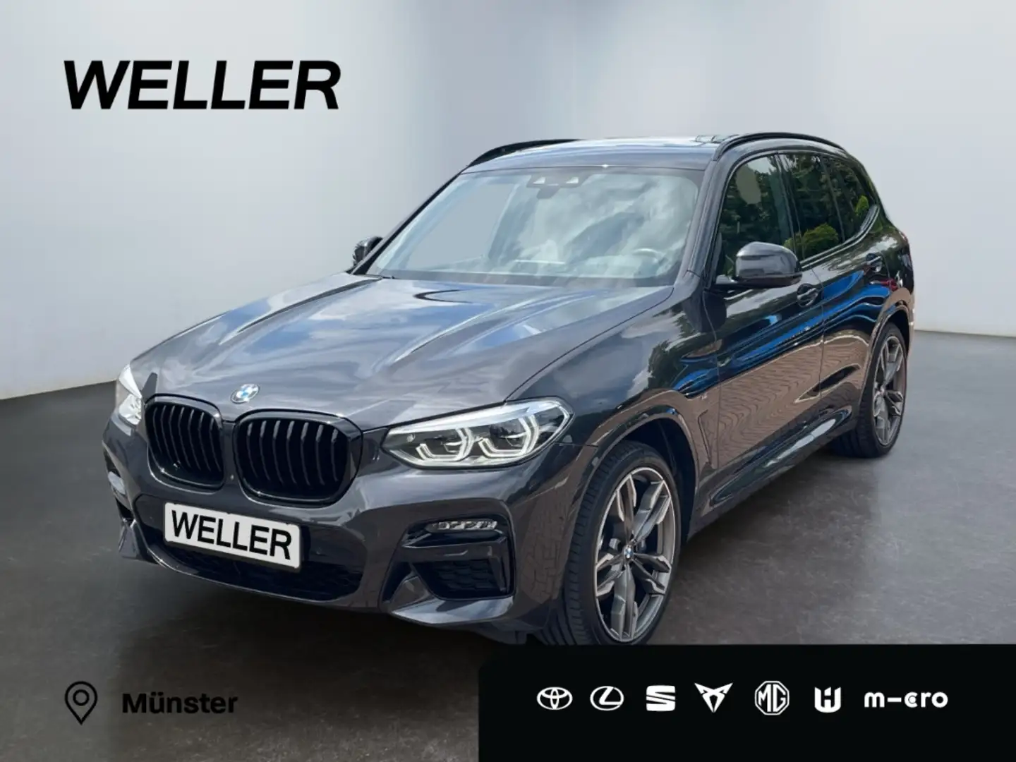 BMW X3 d *LED*HUD*360*AHK*21Zoll*Pano*Leder*ACC* Grijs - 1