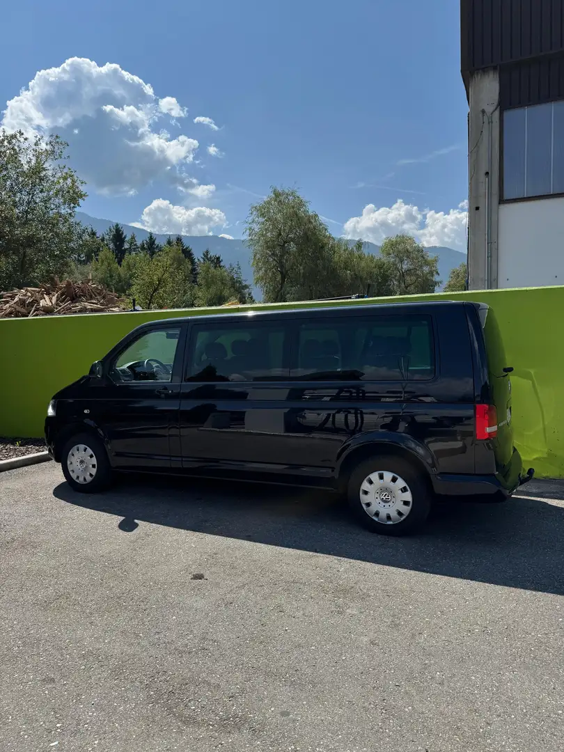 Volkswagen T5 Caravelle 140ps Lang Comfortline 9 Sitzer AHK Navi Schwarz - 2