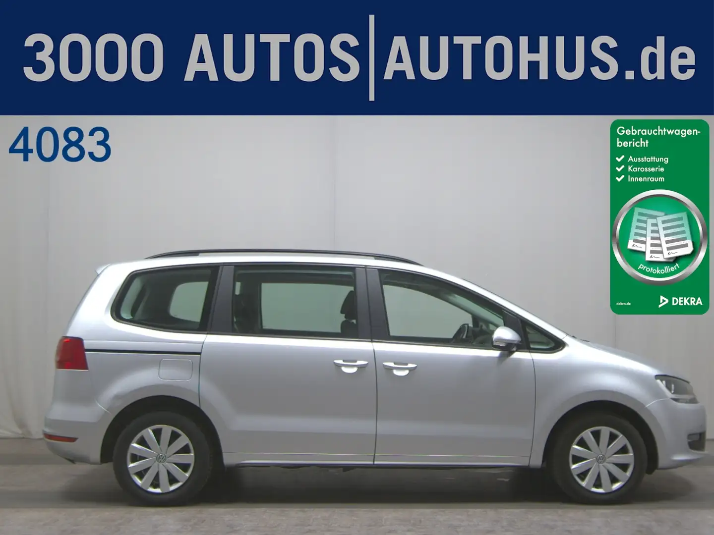 Volkswagen Sharan 2.0 TDI Trendline AHK Klima Silber - 1