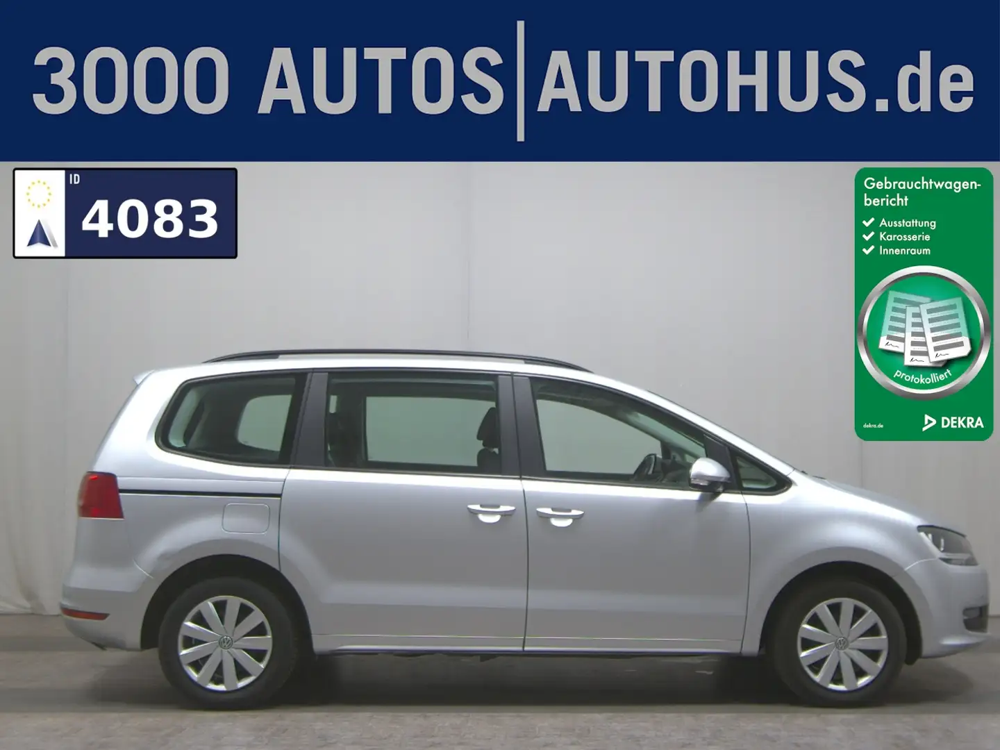 Volkswagen Sharan 2.0 TDI Trendline AHK Klima Plateado - 1