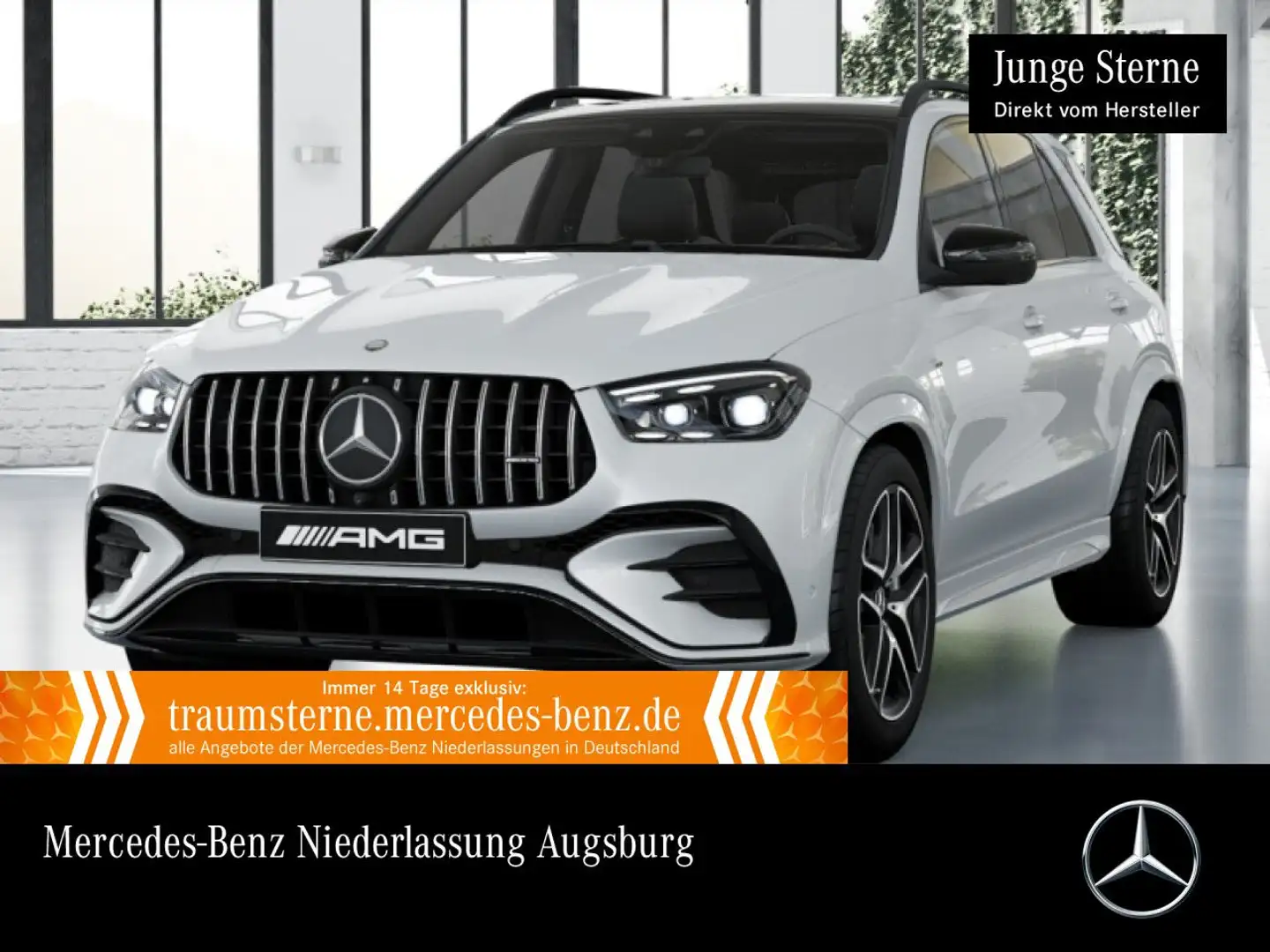 Mercedes-Benz GLE 53 AMG GLE 53 HYBRID 4M NIGHT+PANO+360+AHK+MULTIBEAM+21" Weiß - 1