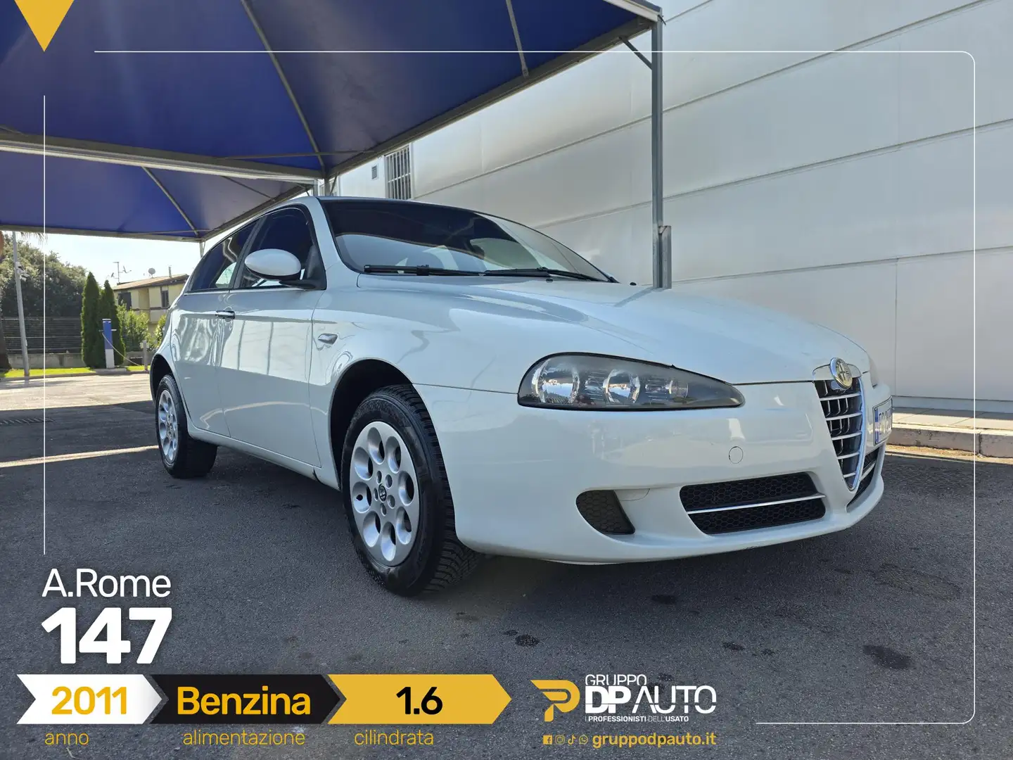 Alfa Romeo 147 147 5p 1.6 ts 16v Progression c/CL 105cv Bianco - 1