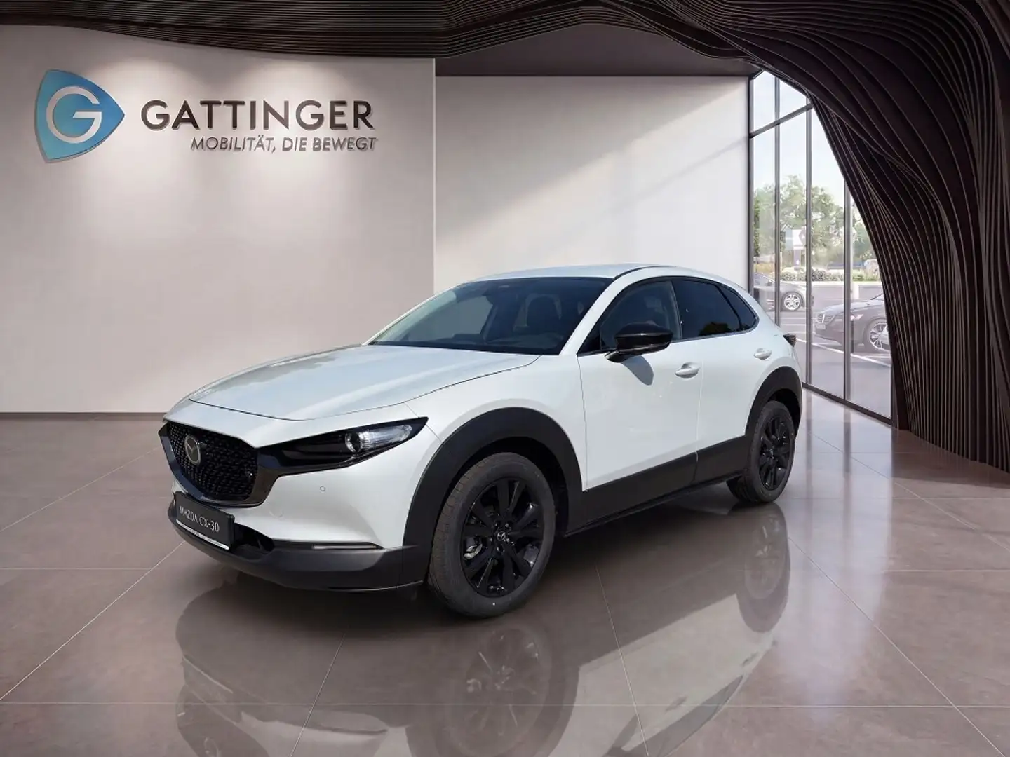 Mazda CX-30 e-Skyactive G140 Nagisa Aut. Weiß - 2