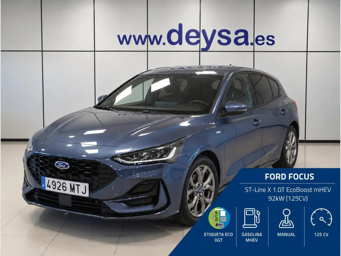 Ford Focus 1.0 Ecoboost MHEV ST-Line X 125 Azul - 1