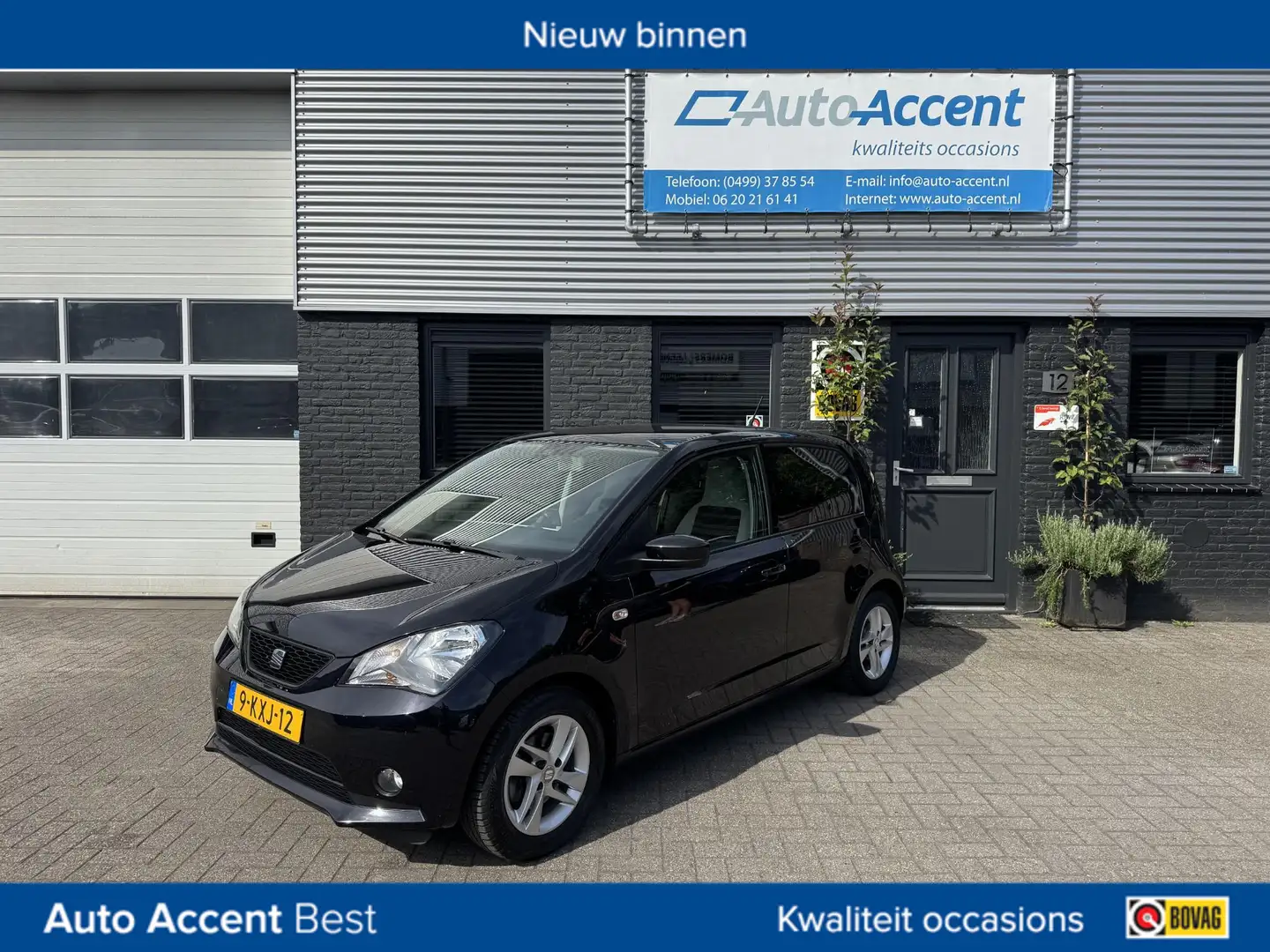 SEAT Mii 1.0 Chill Out Airco/Navi/Trekhaak... Zwart - 1